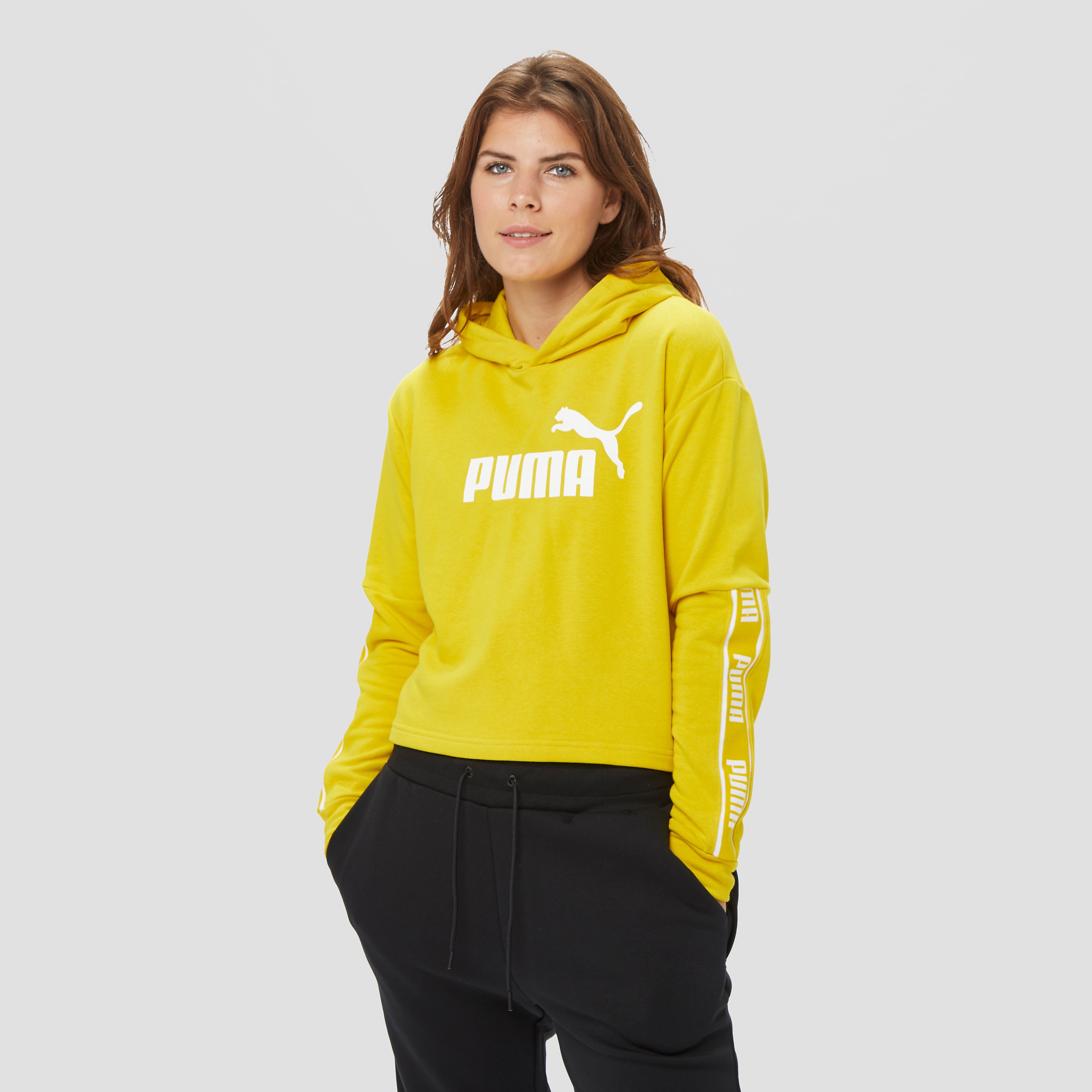 PUMA Amplified cropped trui geel dames Dames Online kopen via Skishop4u Decathlon