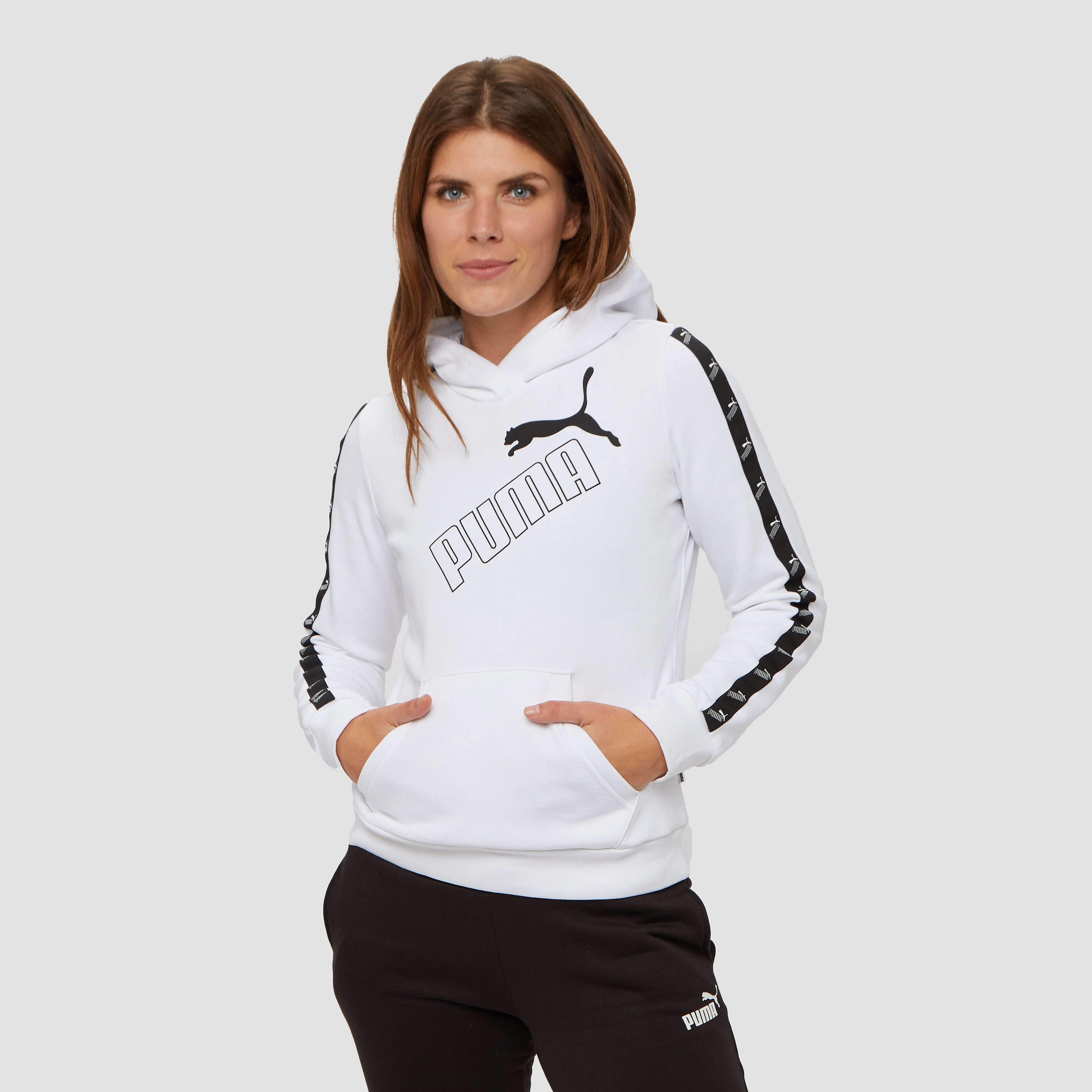 PUMA Amplified fleece trui wit dames Dames