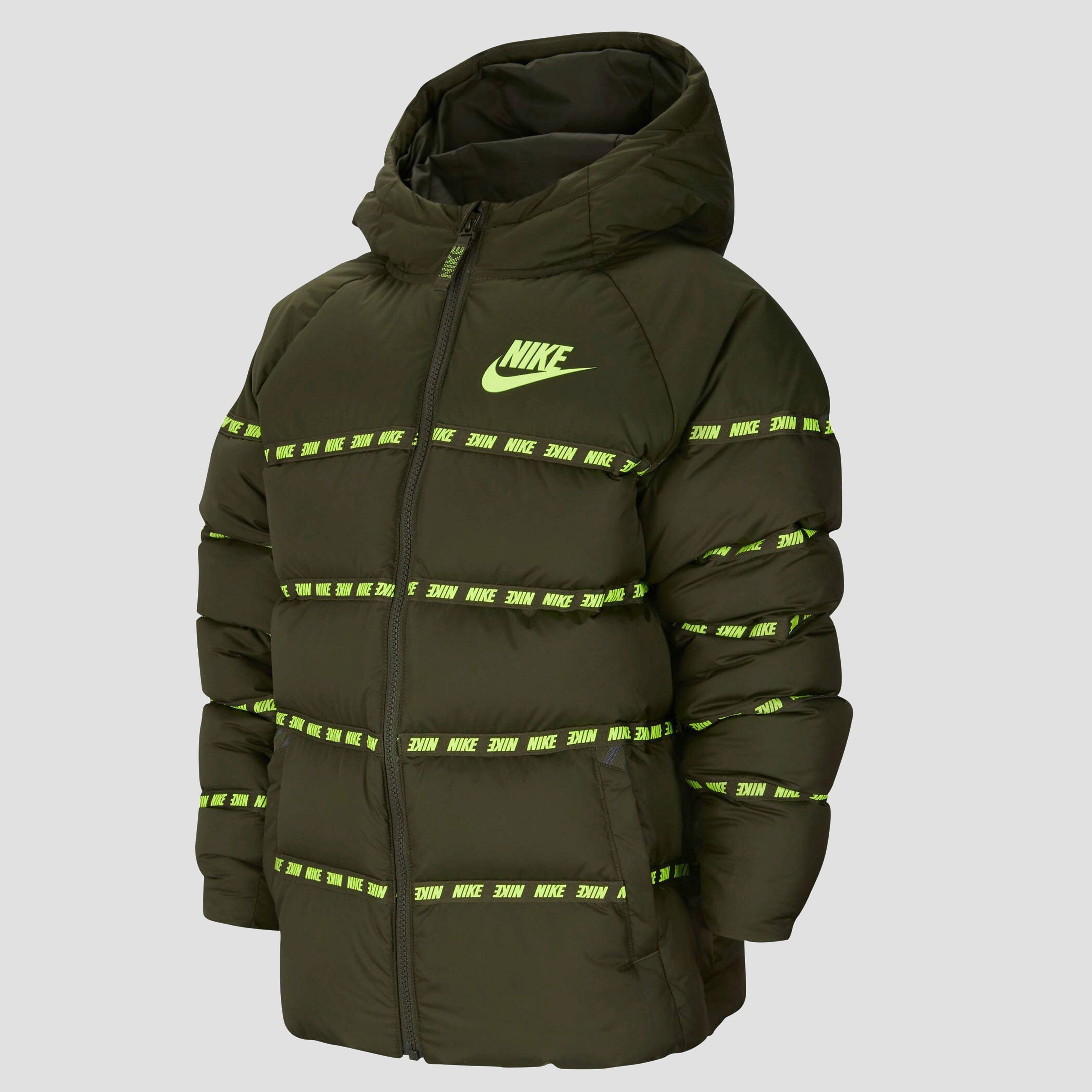 NIKE U down winterjas groen kinderen Kinderen