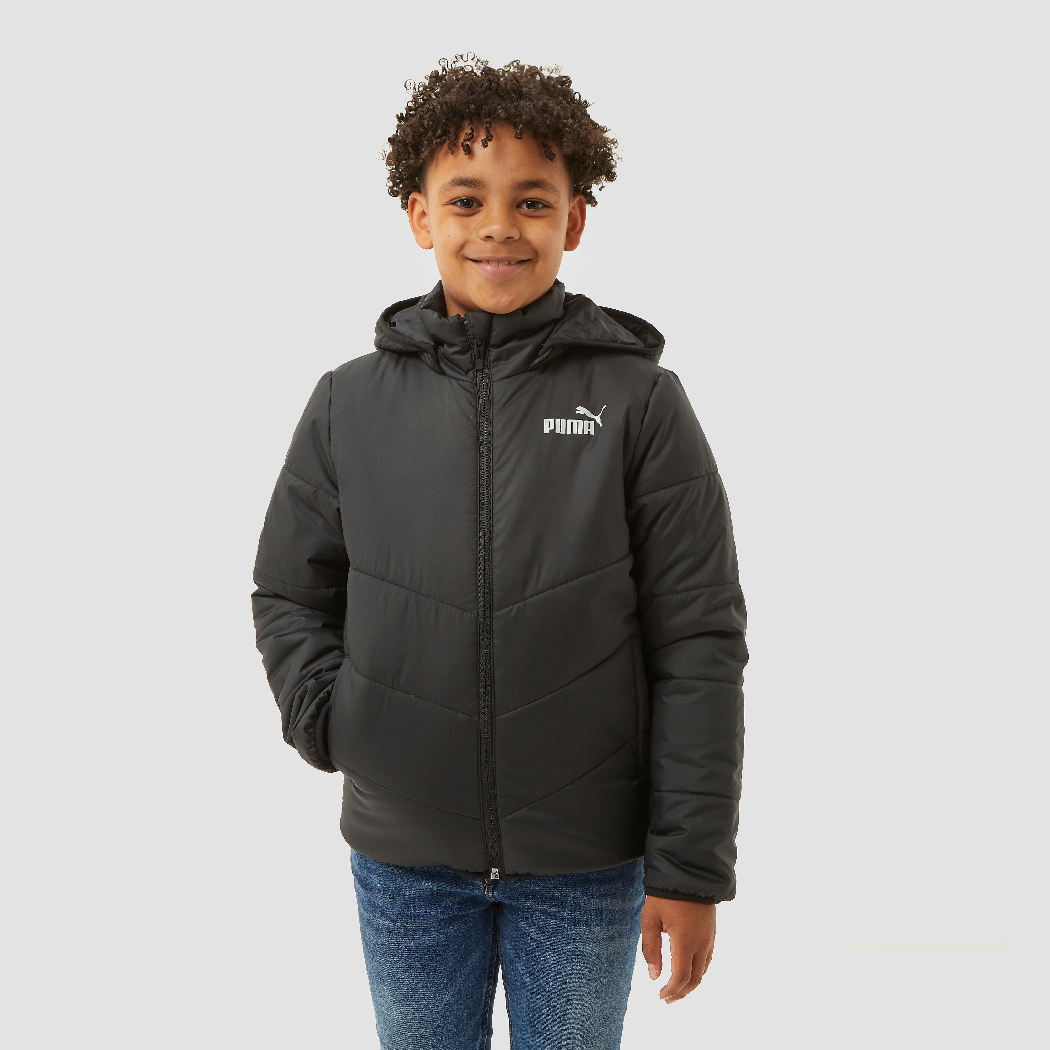 PUMA Essential padded hooded winterjas zwart kinderen Kinderen