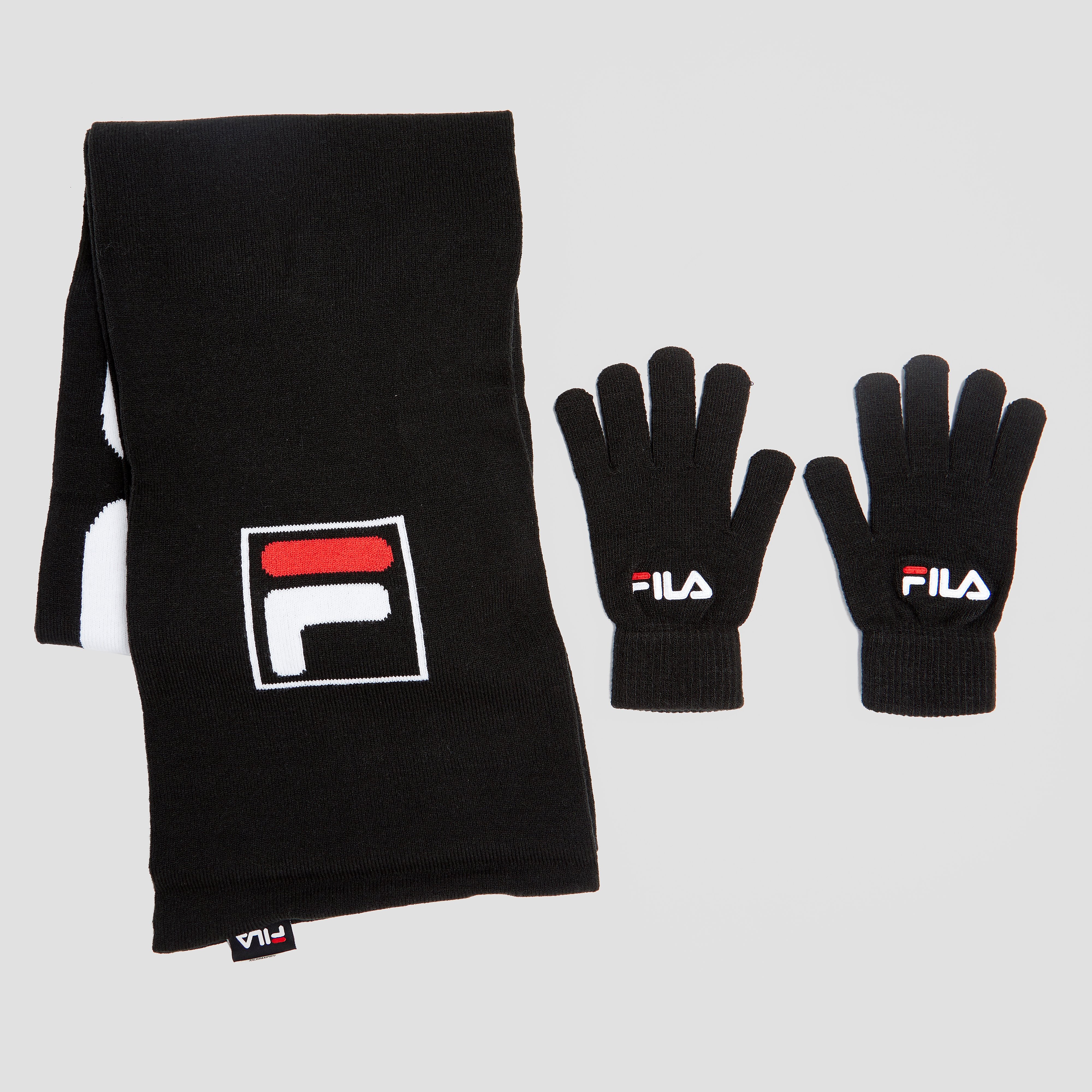 FILA Vivi sjaal en handschoenen zwart Dames