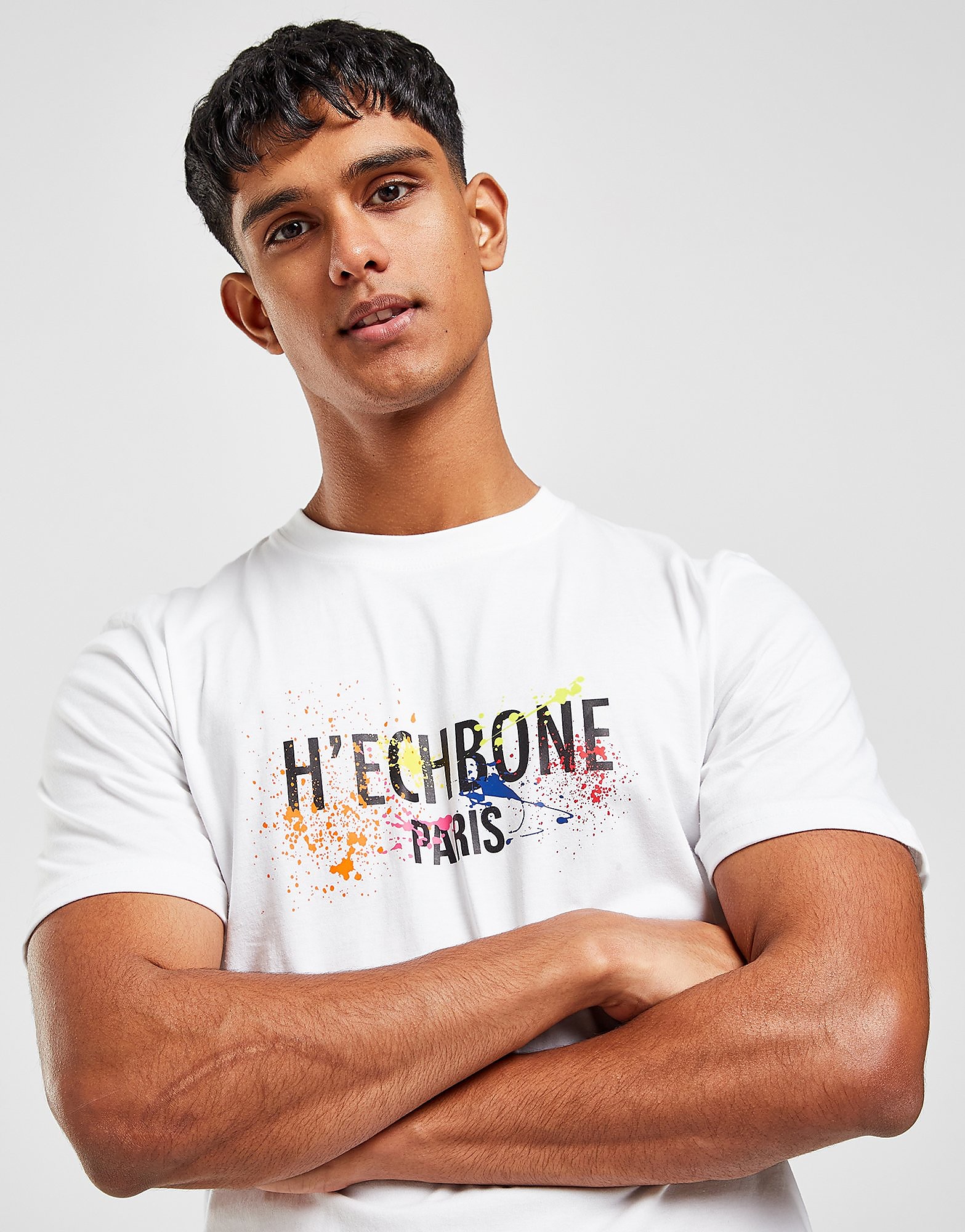 

HECHBONE Splatter T-Shirt - White - Mens, White