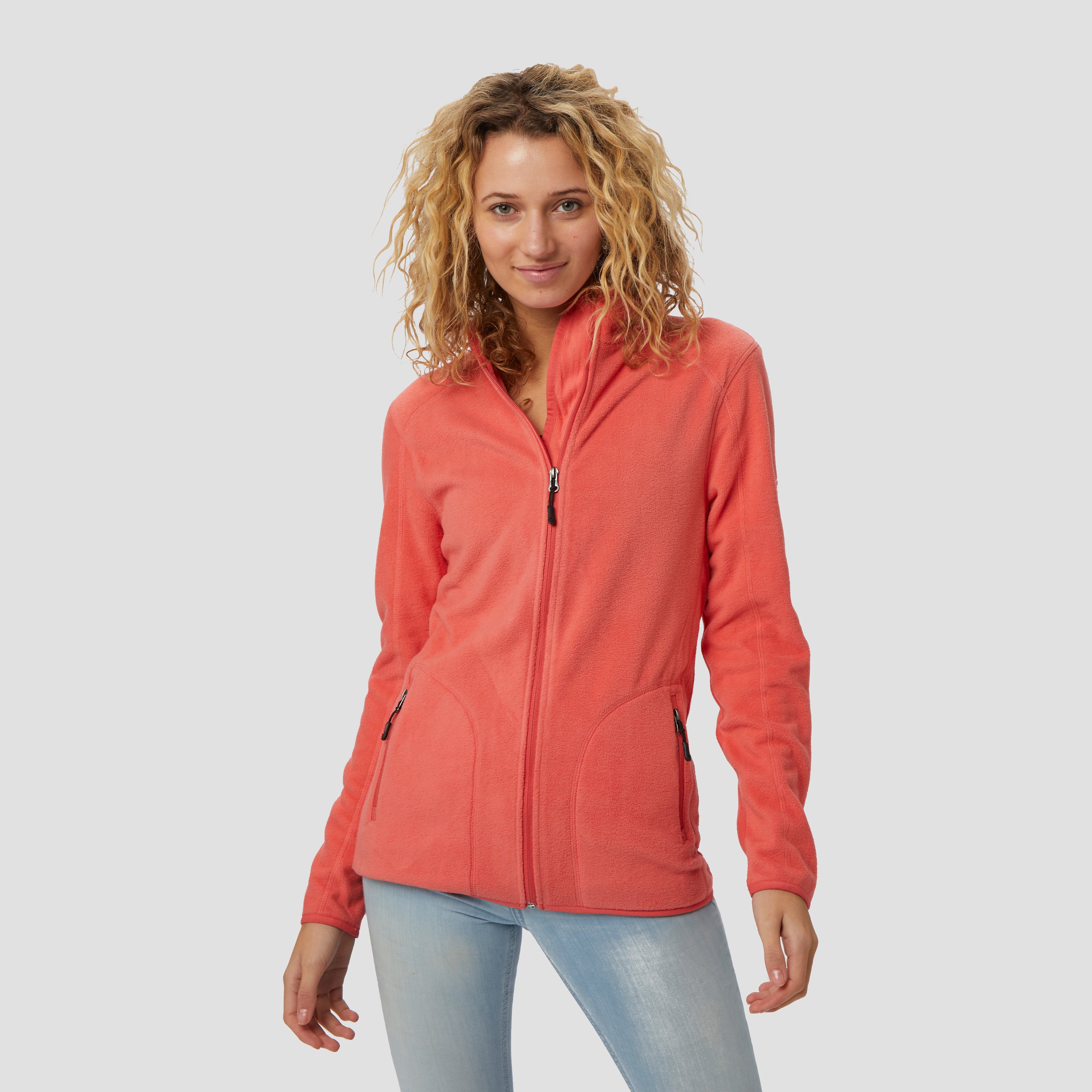 Wildebeast olmos fleece vest rood dames