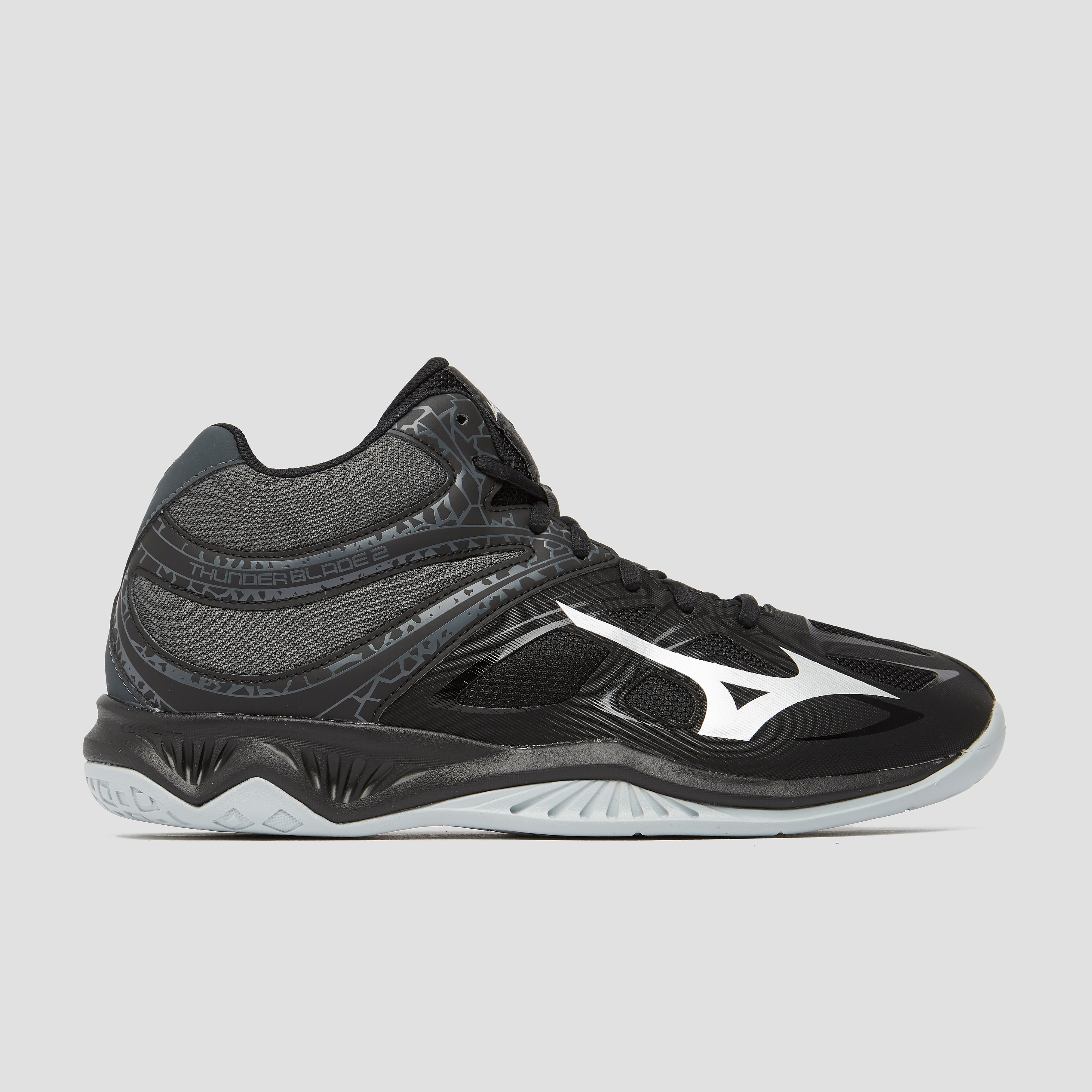 Mizuno thunder blade 2 mid indoorschoenen zwart heren