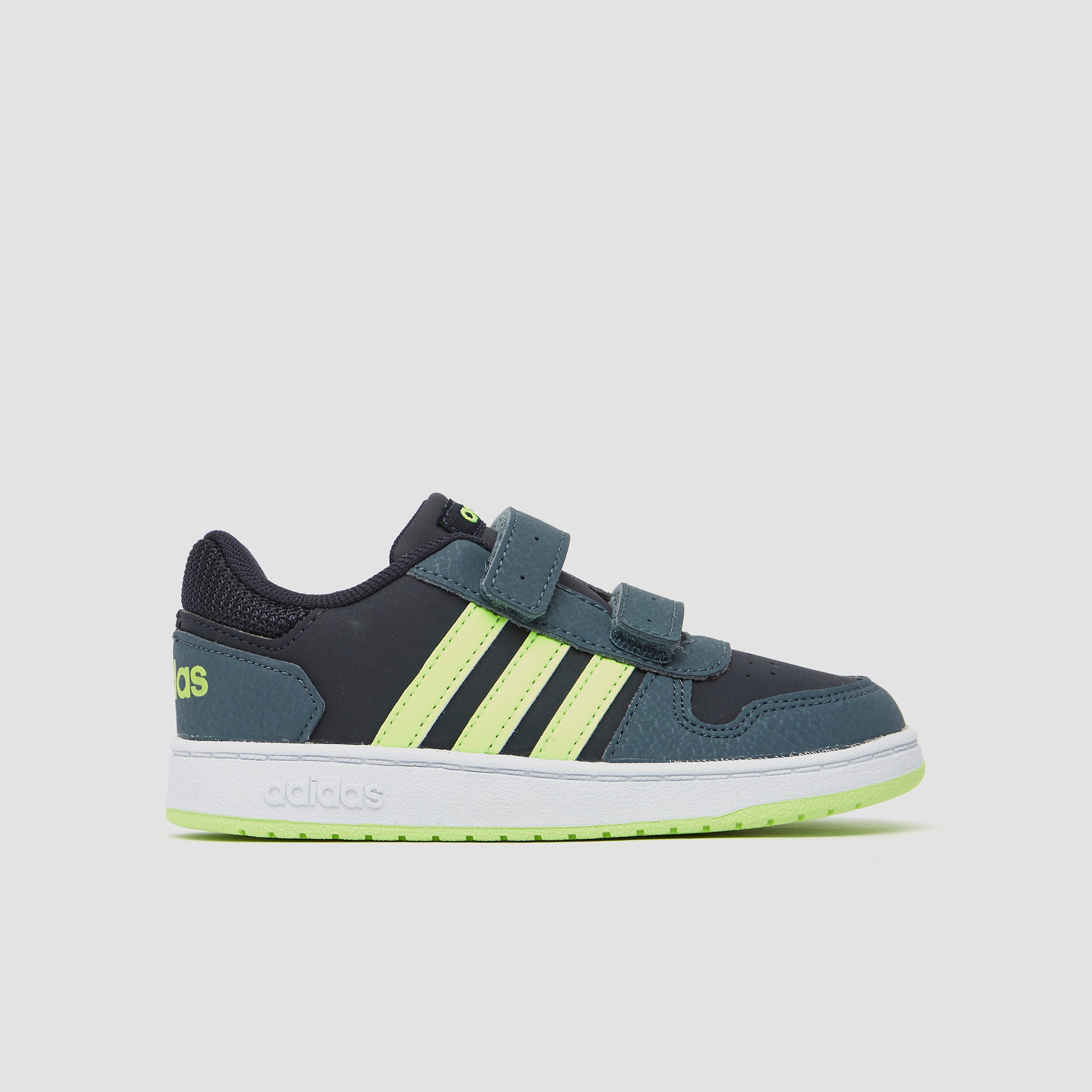 Adidas hoops 2.0 cmf sneakers blauw/groen kinderen