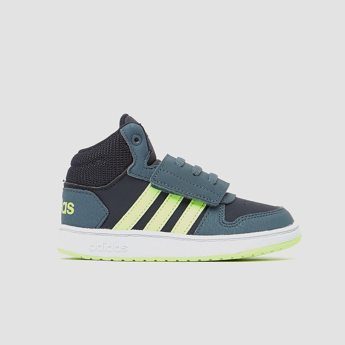 Adidas hoops mid 2.0 sneakers blauw/groen kinderen