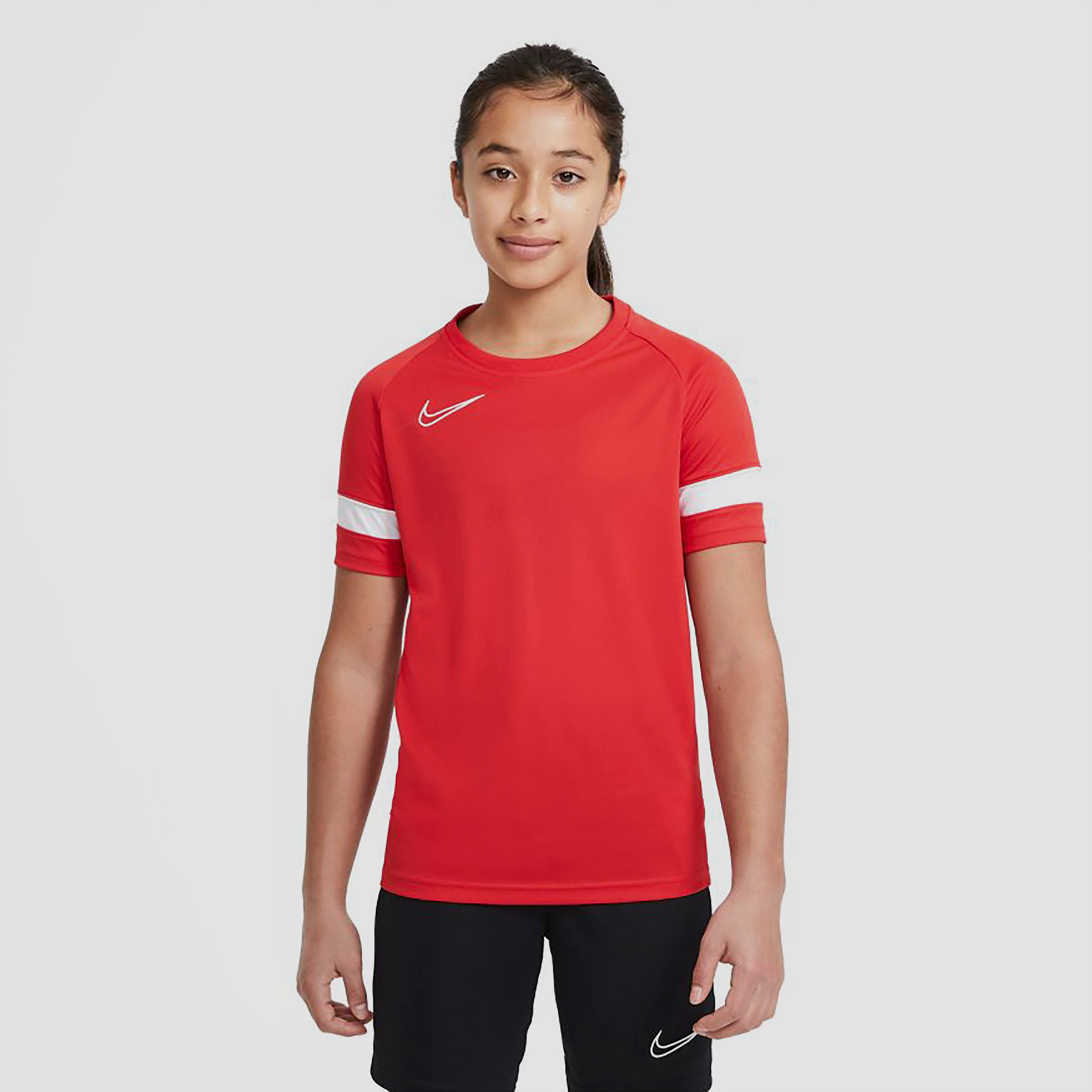 Nike dri-fit academy voetbalshirt rood kinderen