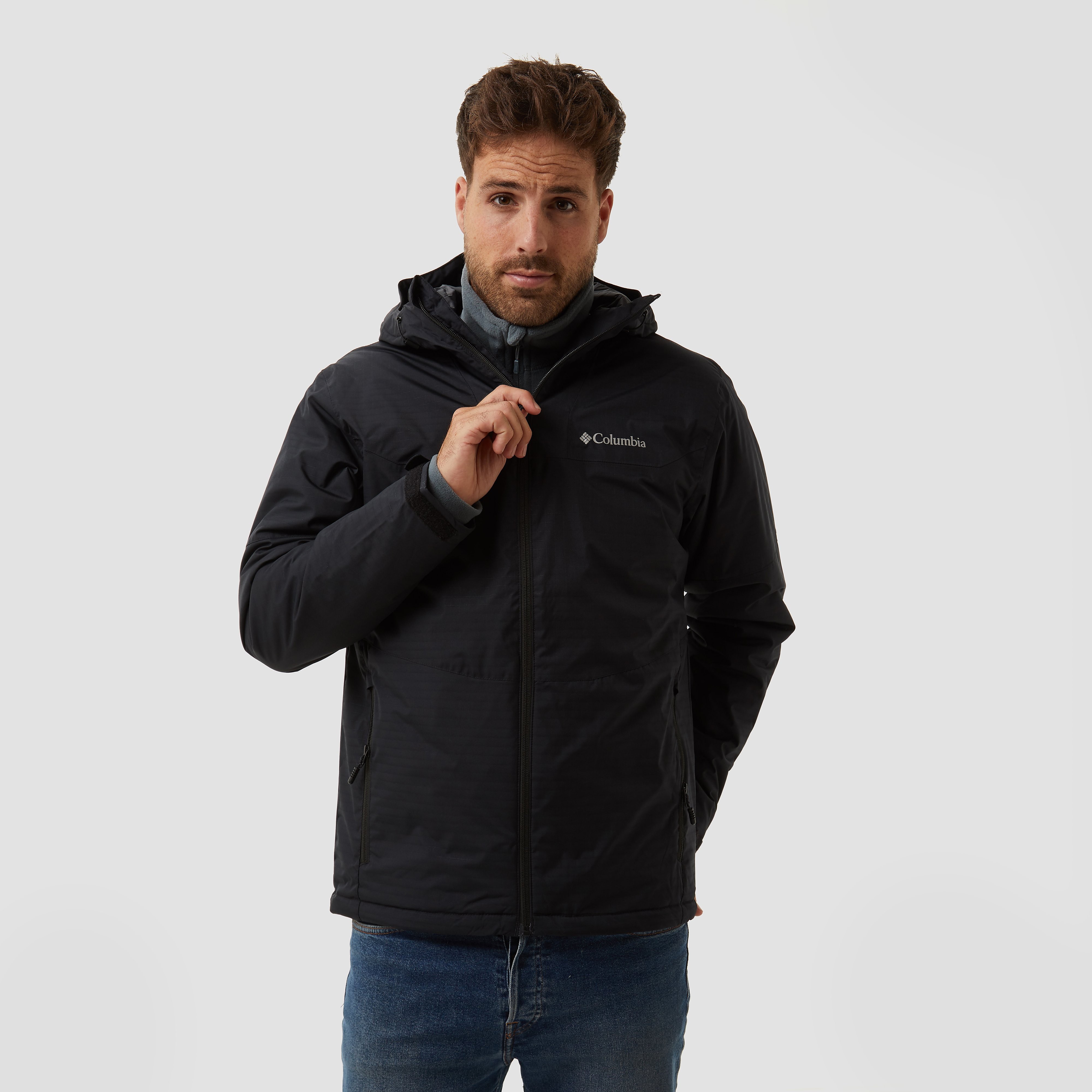 Columbia point park outdoorjas zwart heren