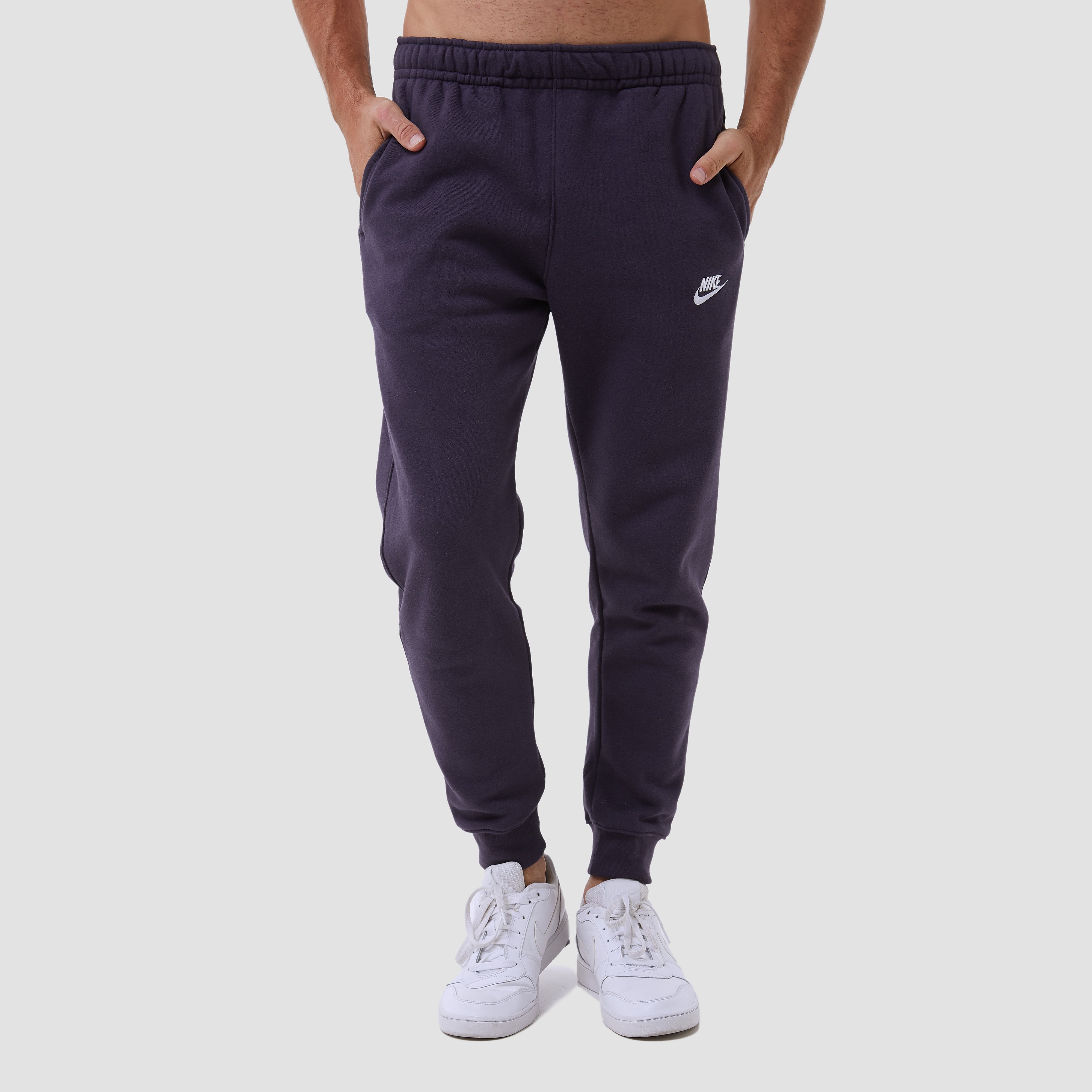 Nike sportswear club fleece joggingbroek grijs paars heren