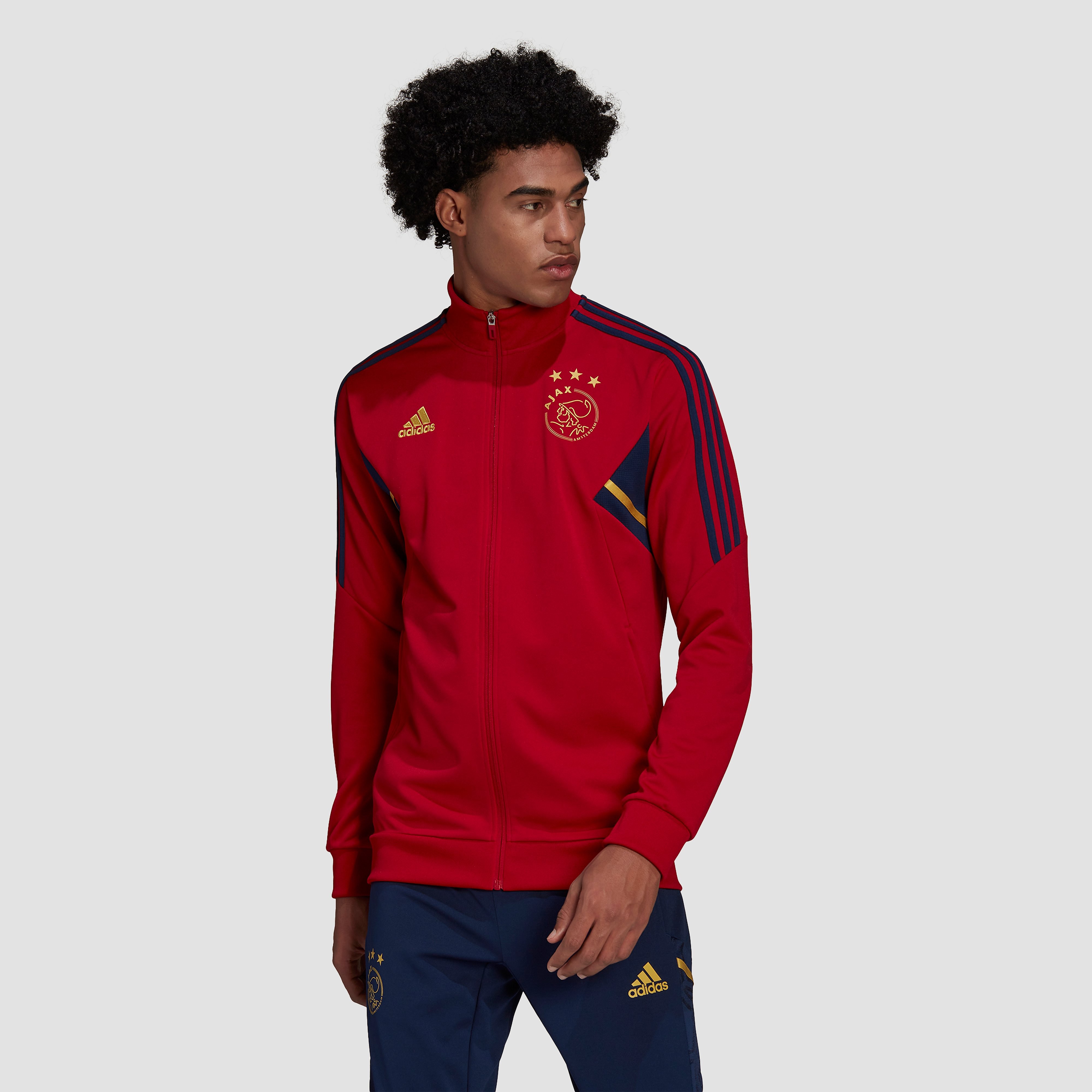 Adidas afc ajax condivo 22 trainingsjas 22 23 rood heren