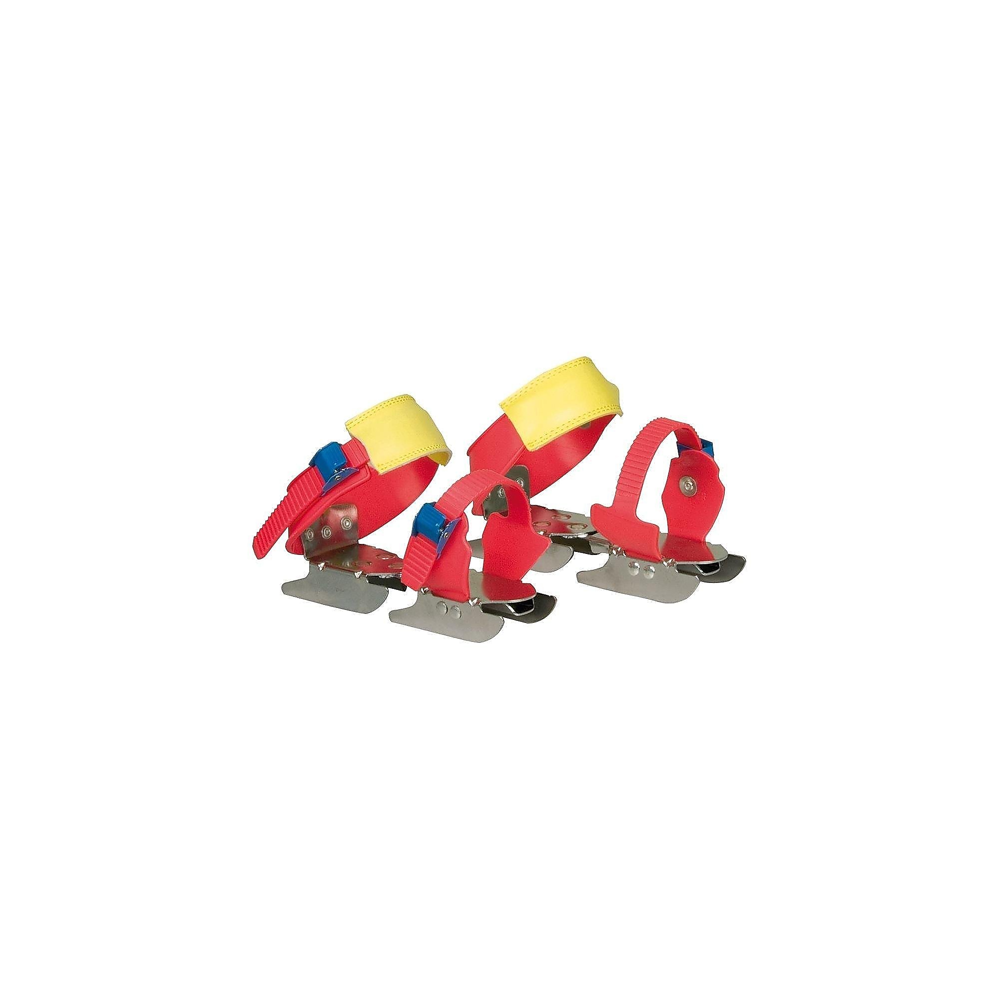Nijdam glij-ijzers schaatsen rood/geel kinderen