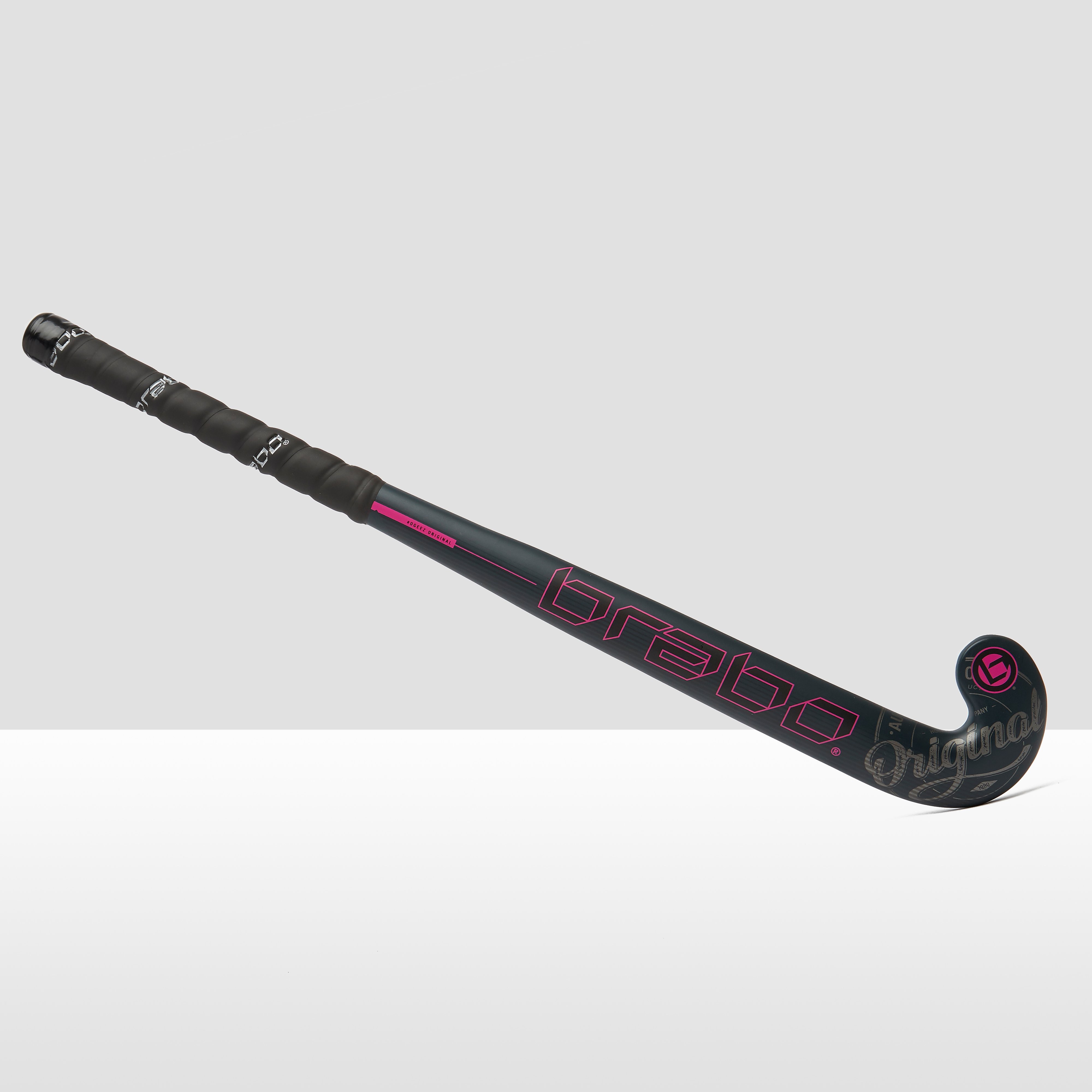 Brabo o’geez original hockeystick zwart/roze kinderen