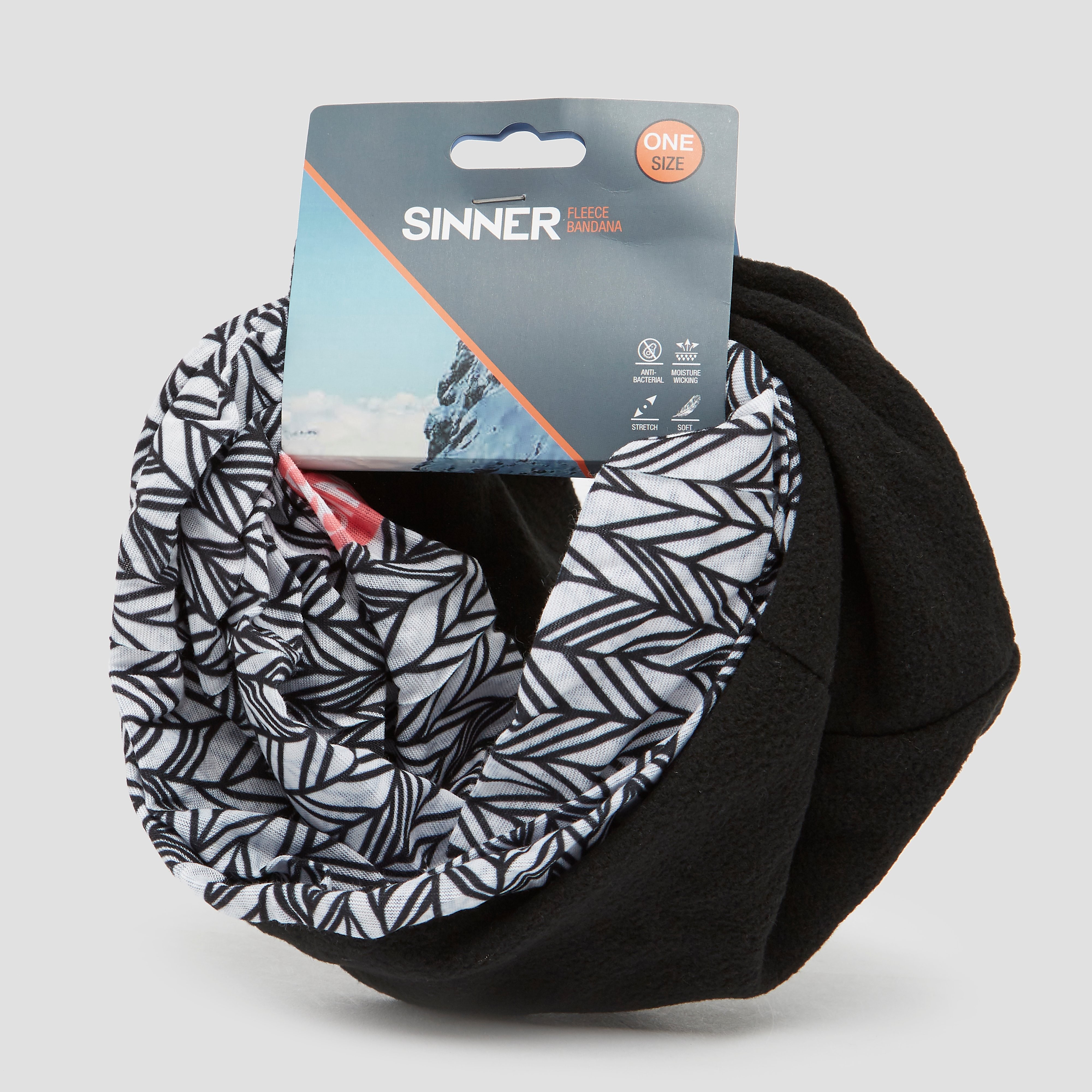 Sinner fleece bandana zwart