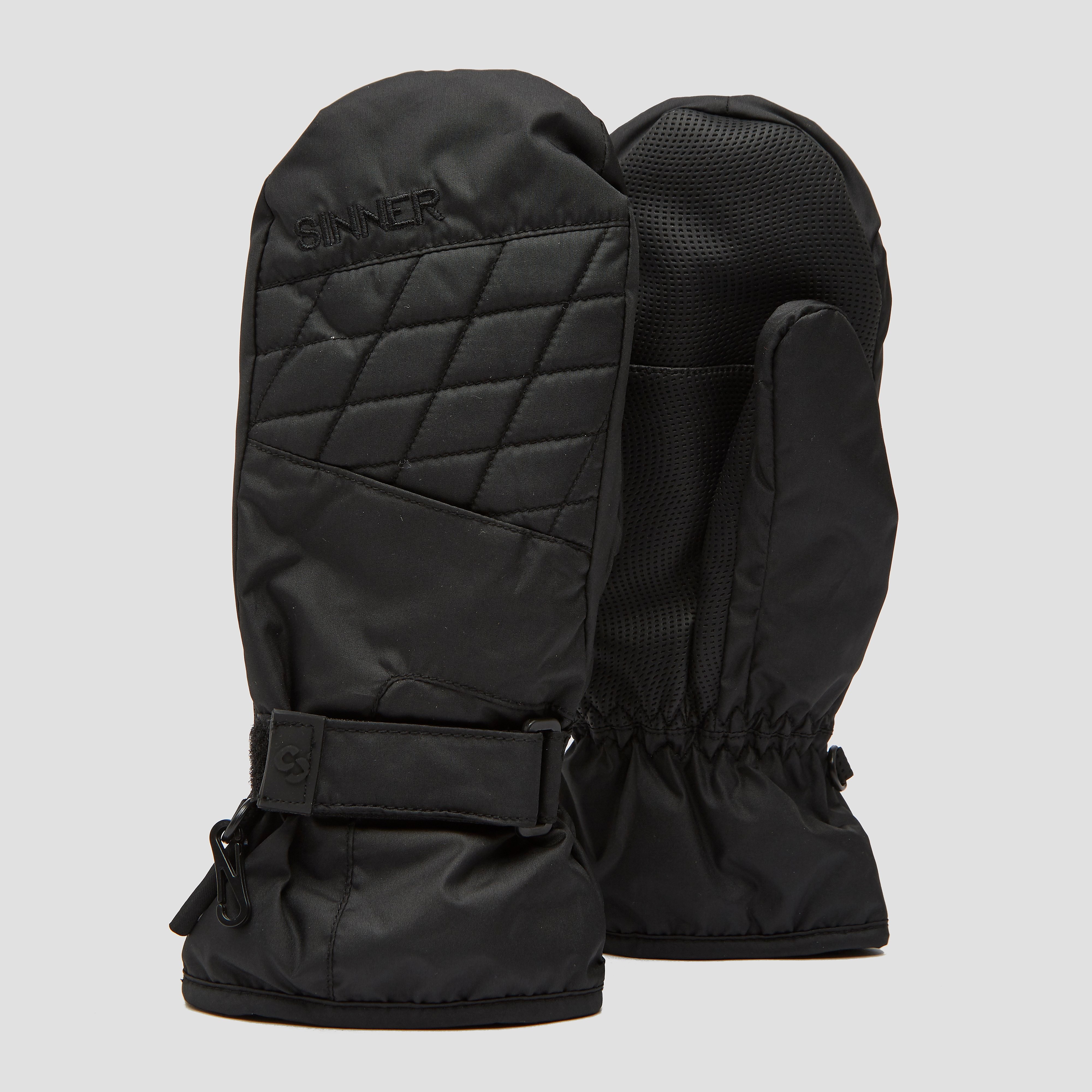 Sinner wildecat mitten skihandschoenen zwart