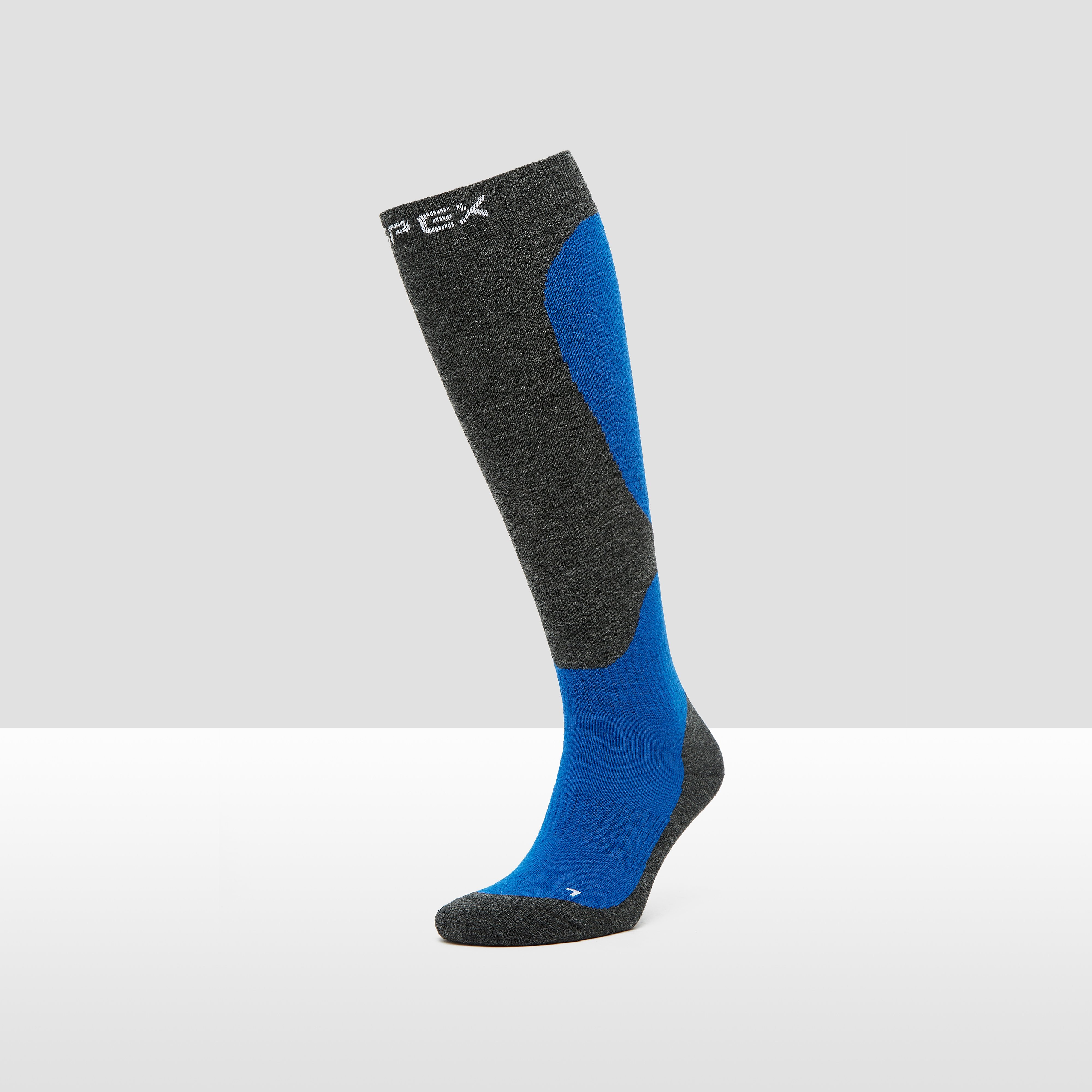 Spex skisokken grijs/blauw