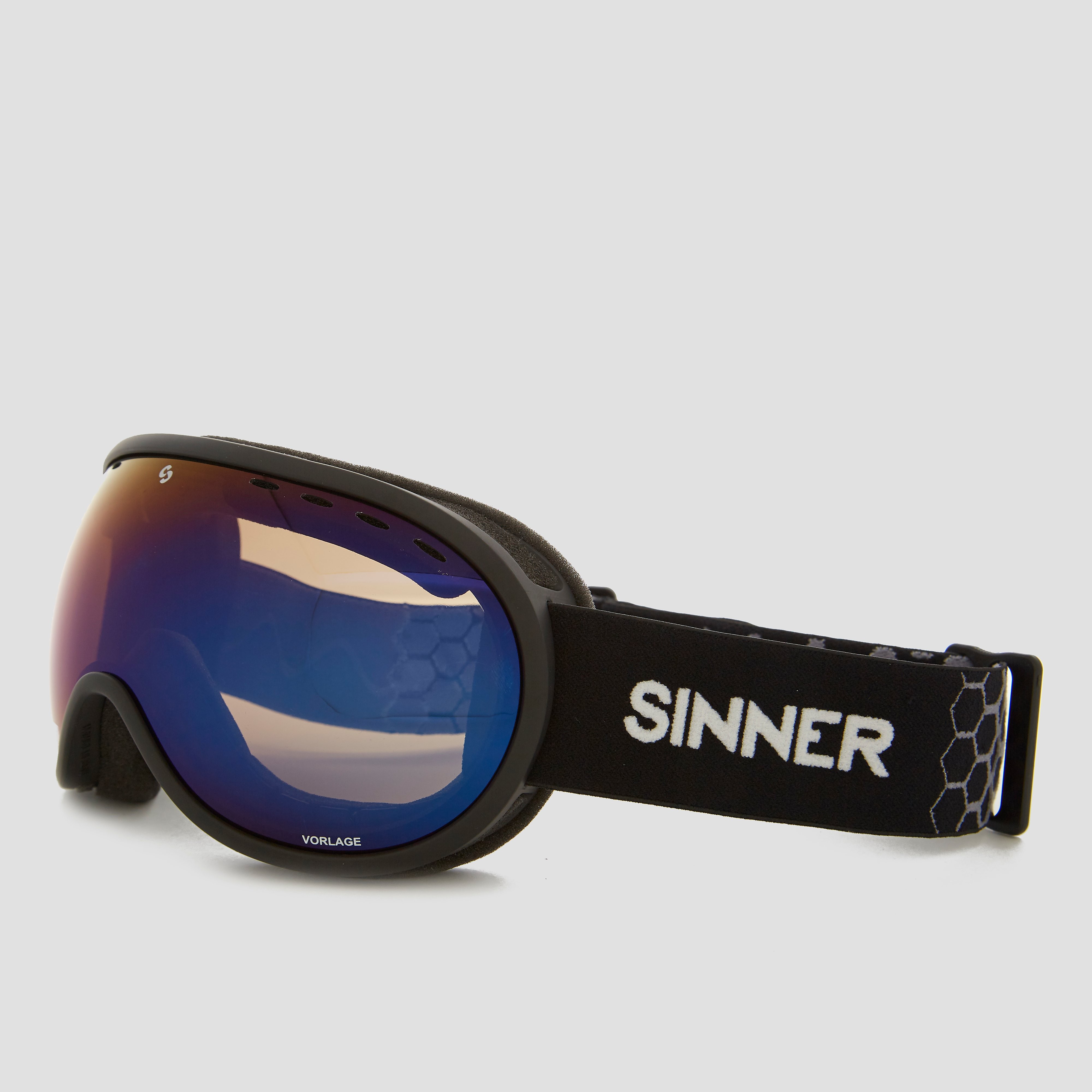Sinner vorlage skibril zwart/blauw