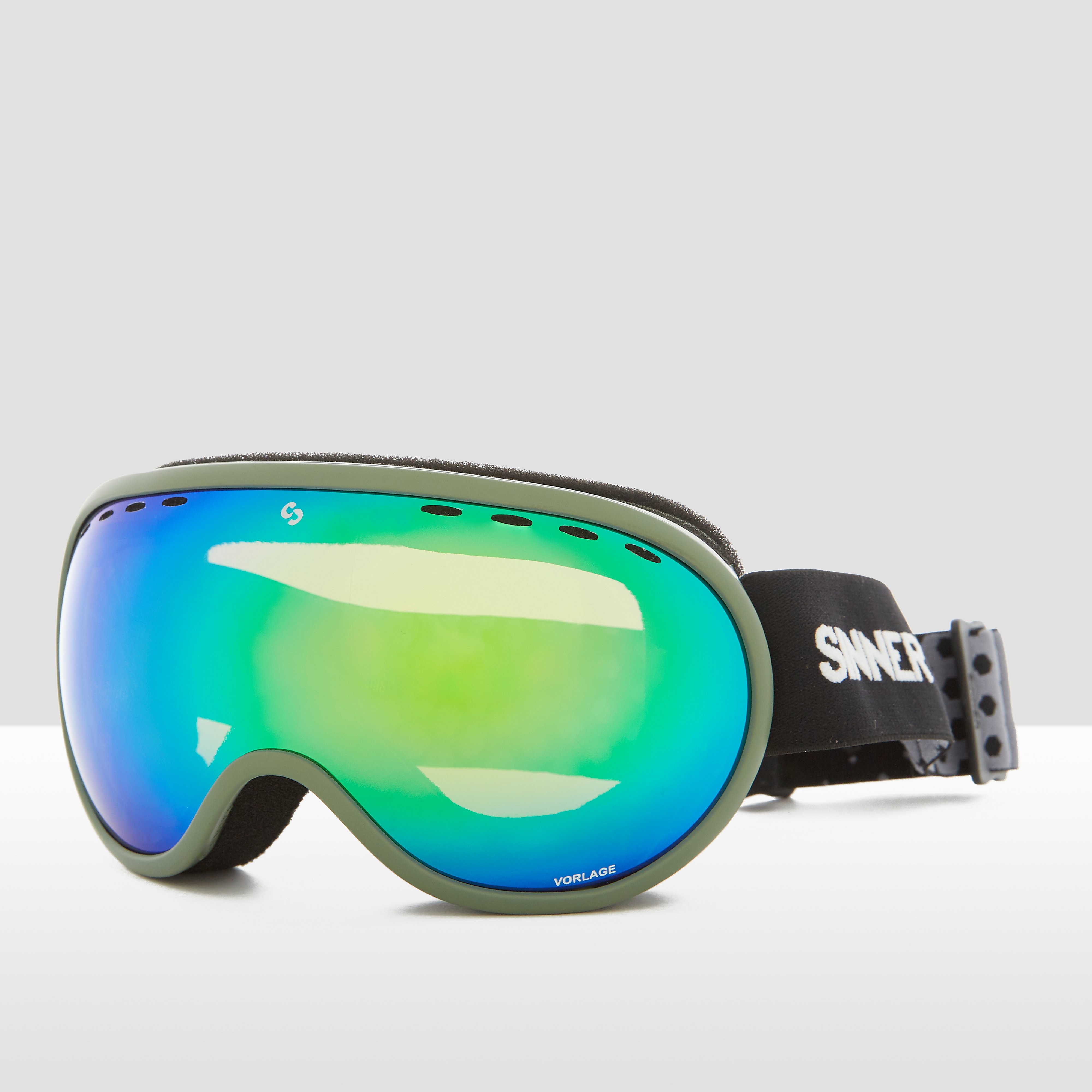 Sinner vorlage skibril zwart/groen