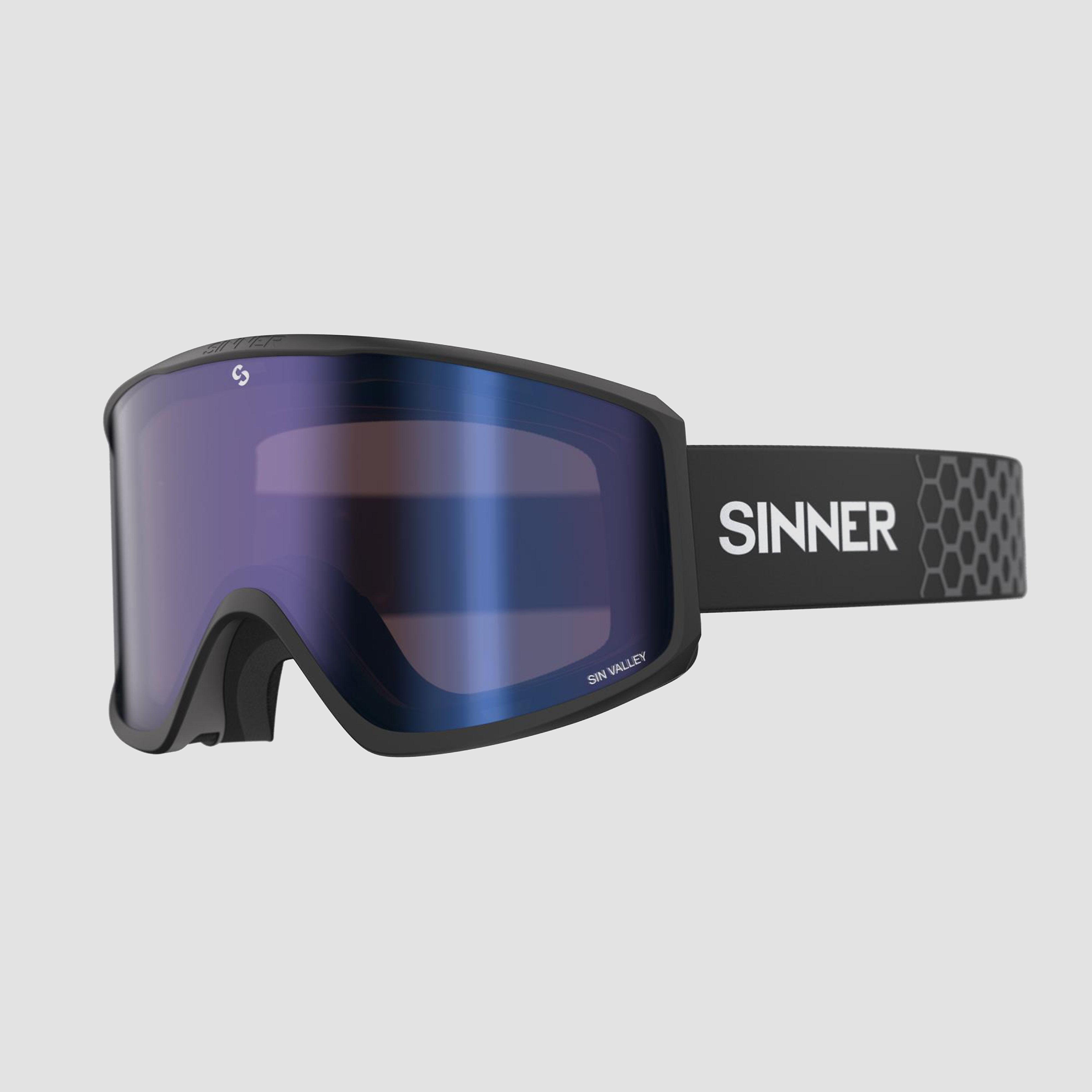 Sinner sin valley skibril zwart