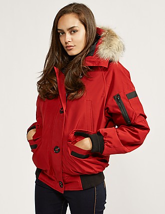canada goose jacket red bomber