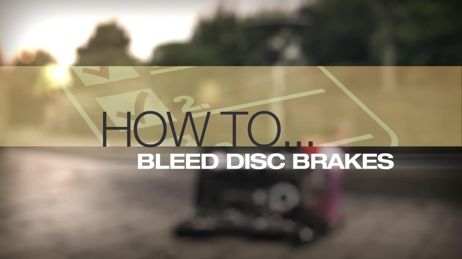 Video - How to Bleed Avid Disc Brakes