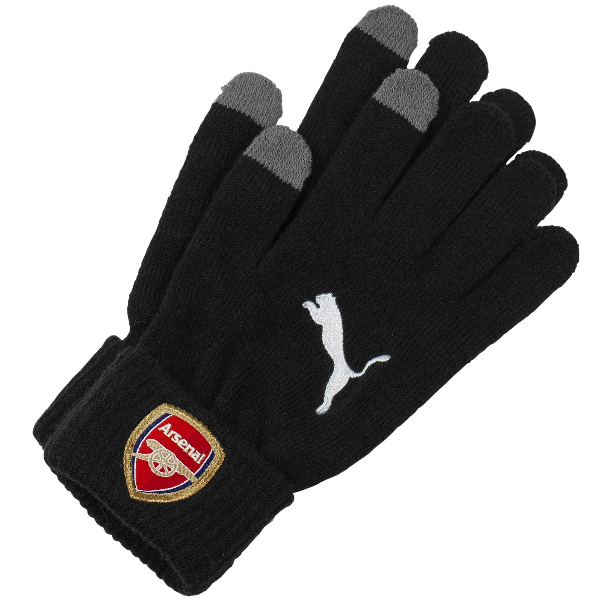 Arsenal 18/19 Knitted Gloves | Official 