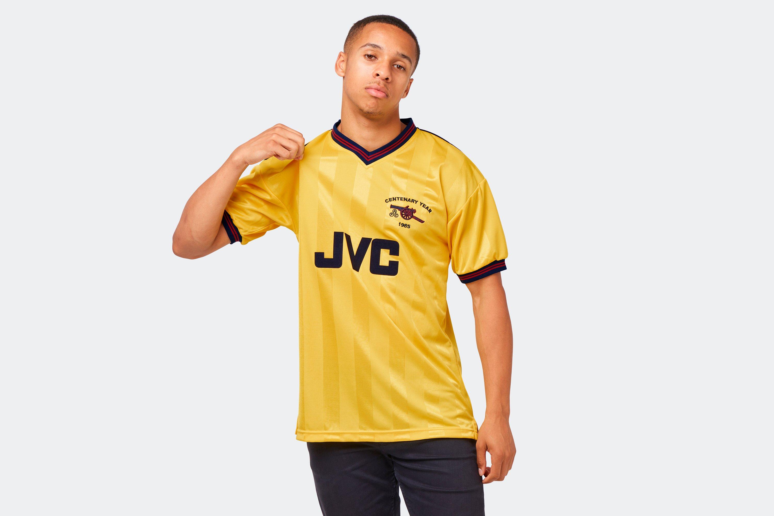 Arsenal Home football shirt 1986 - 1988. Sponsored by JVC
