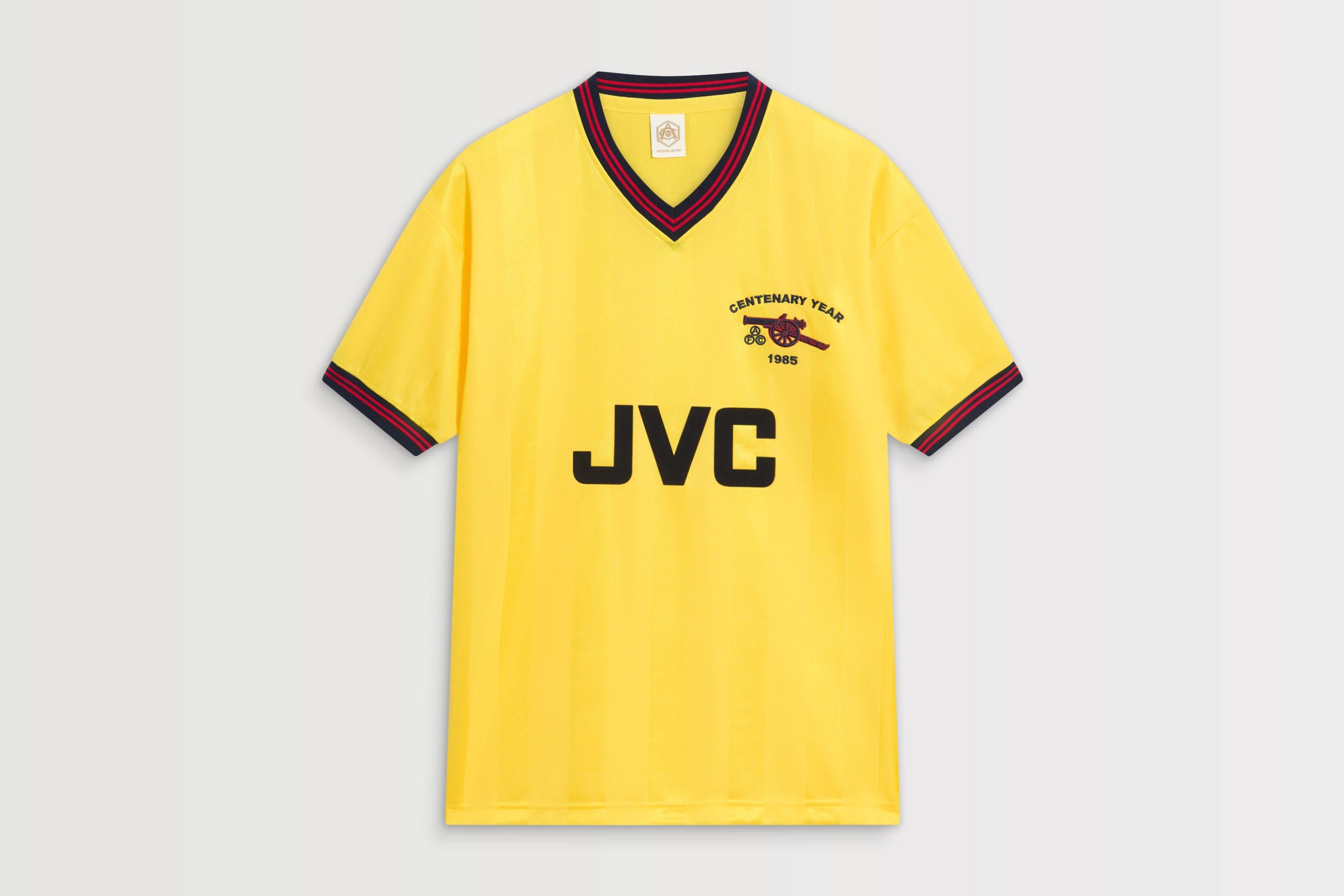 Arsenal retro best sale yellow shirt