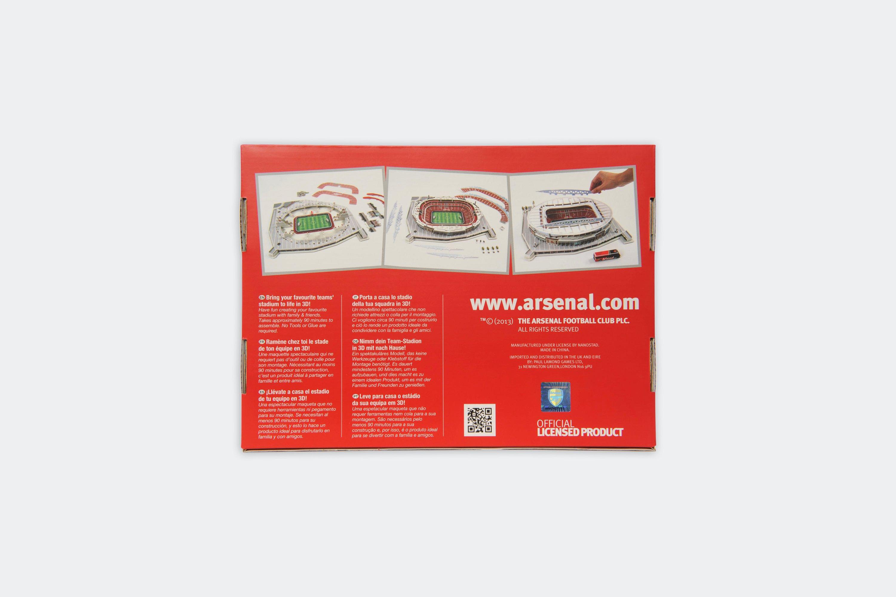 Megableu - Puzzle 3D 108 pièces : Stade de foot : Emirates Stadium