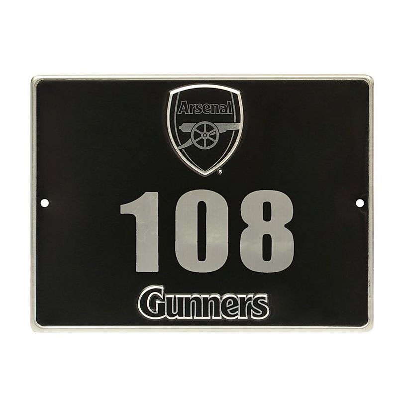 Arsenal House Number Plaque Sign