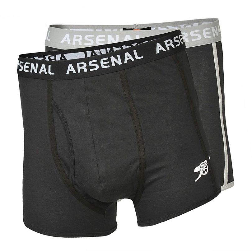 Arsenal Adult 2pk Black Boxers