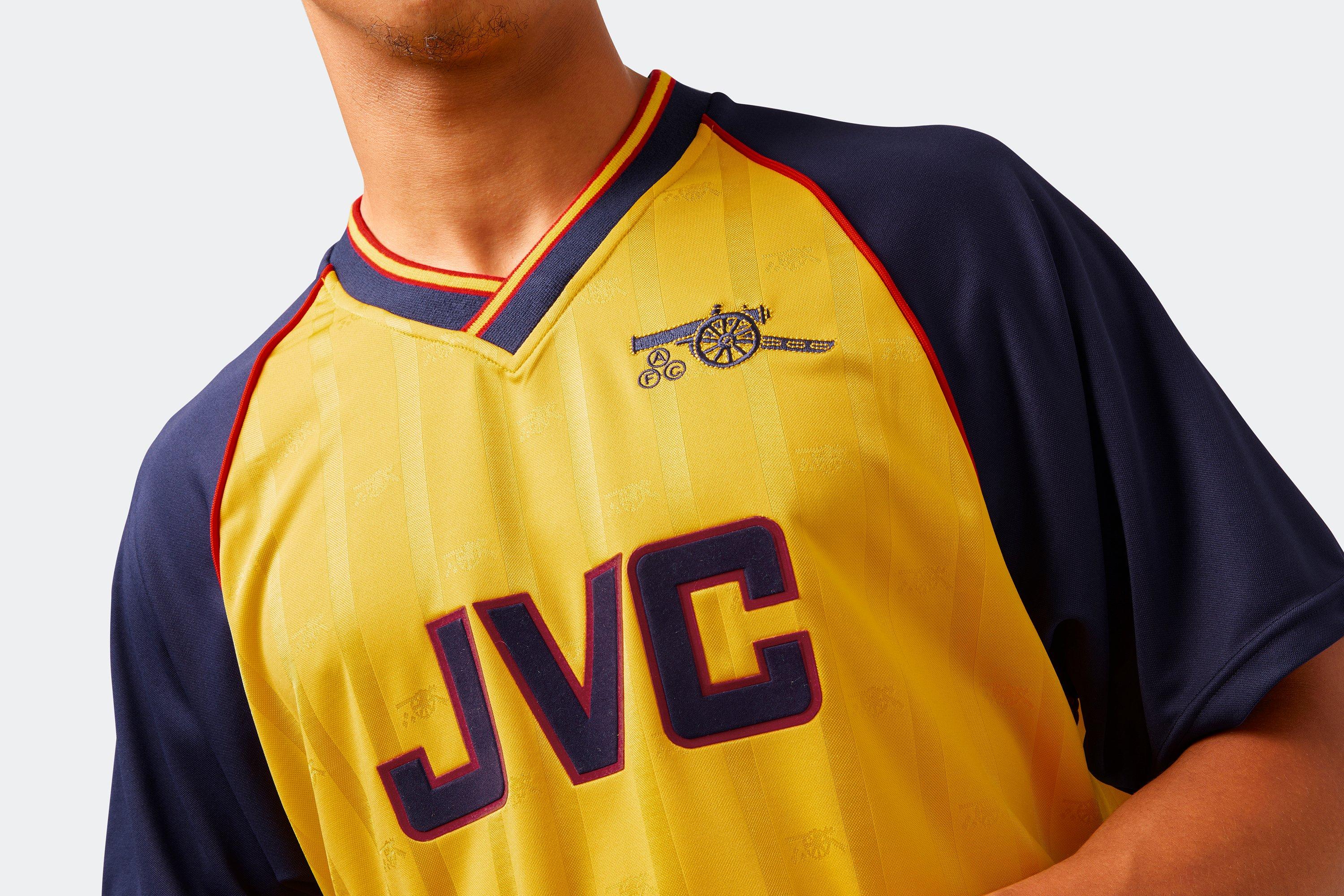 Arsenal yellow best sale retro kit