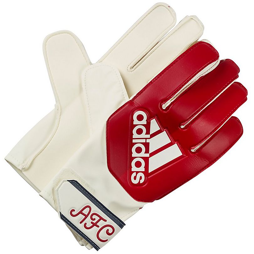 Arsenal FC Junior Size 4 Football & Goalkeeper Goalie Gloves Set OFFICIAL Gift 