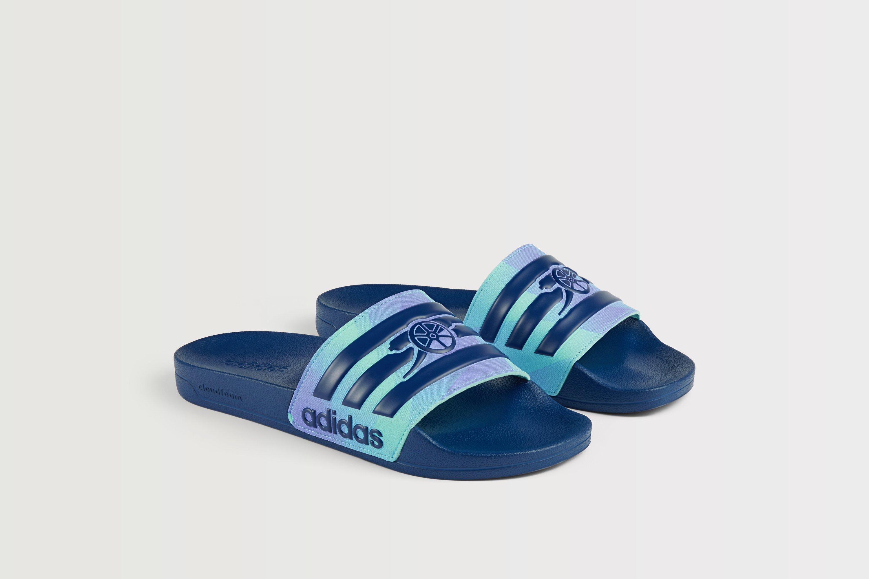 Custom adidas sliders best sale