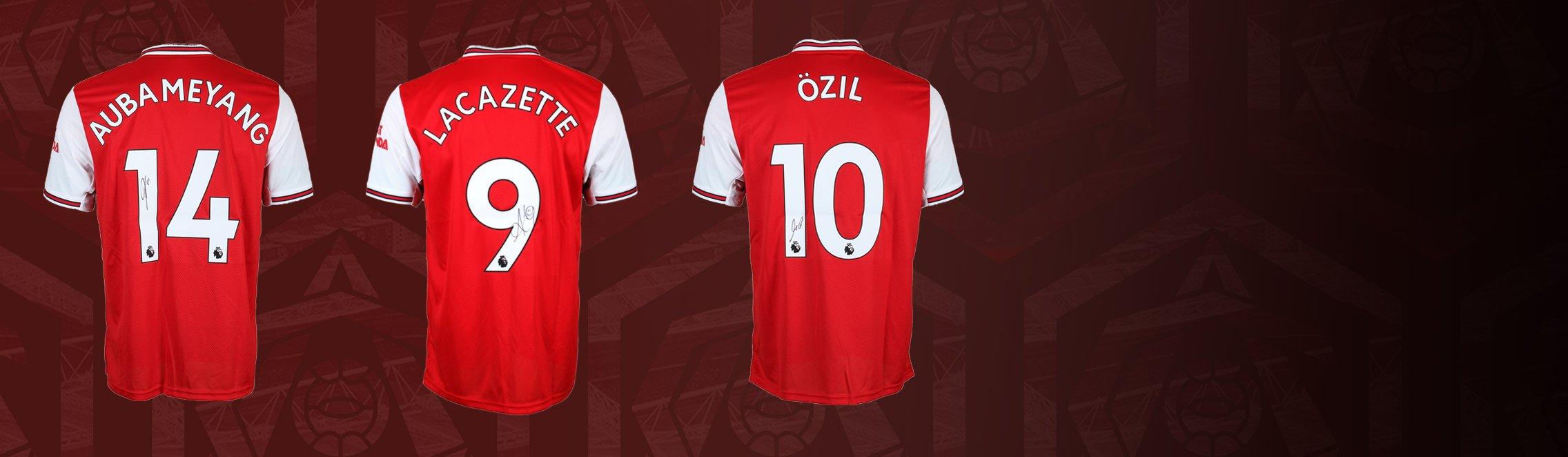 arsenal signed jersey