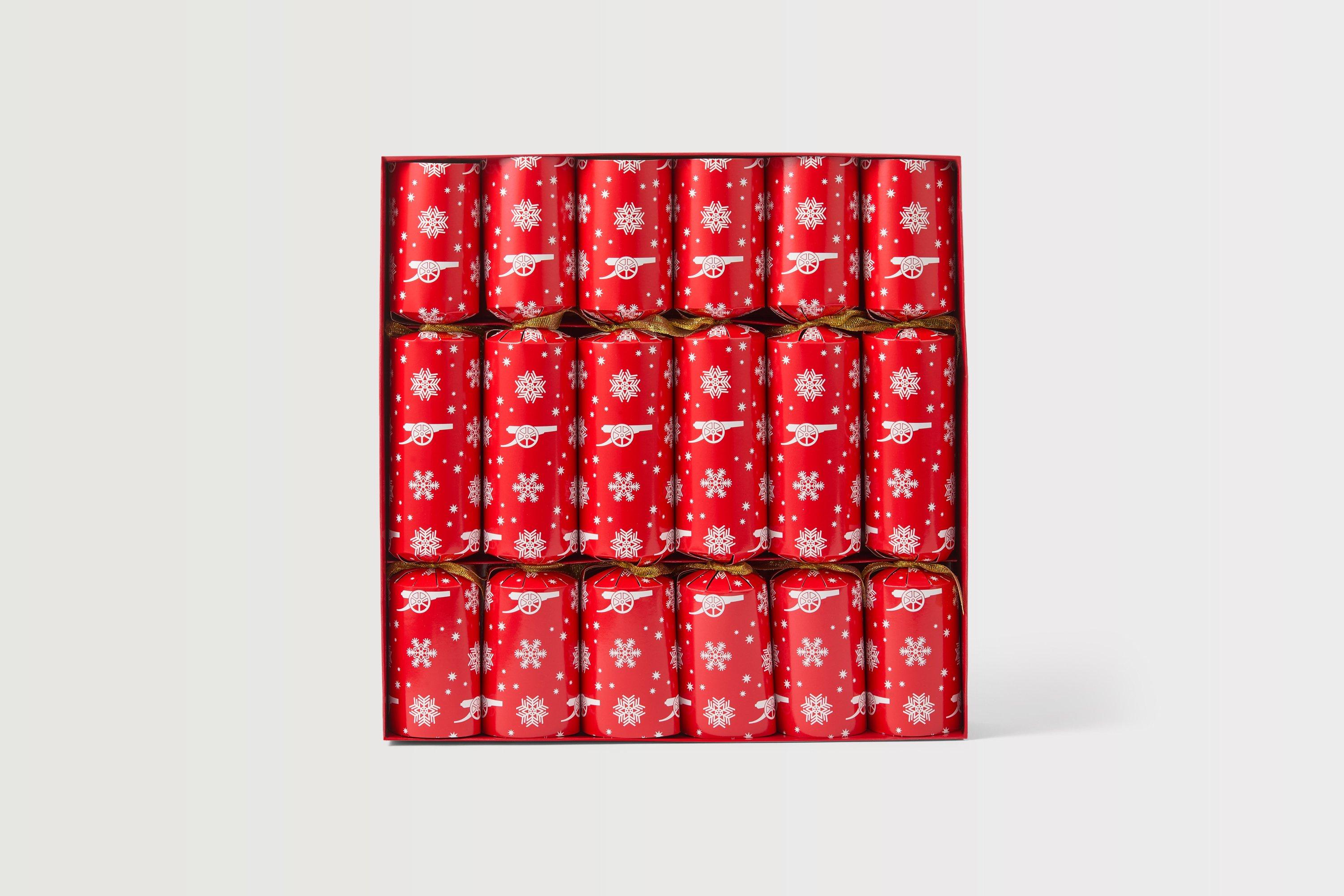 Arsenal 6 pack Christmas Crackers