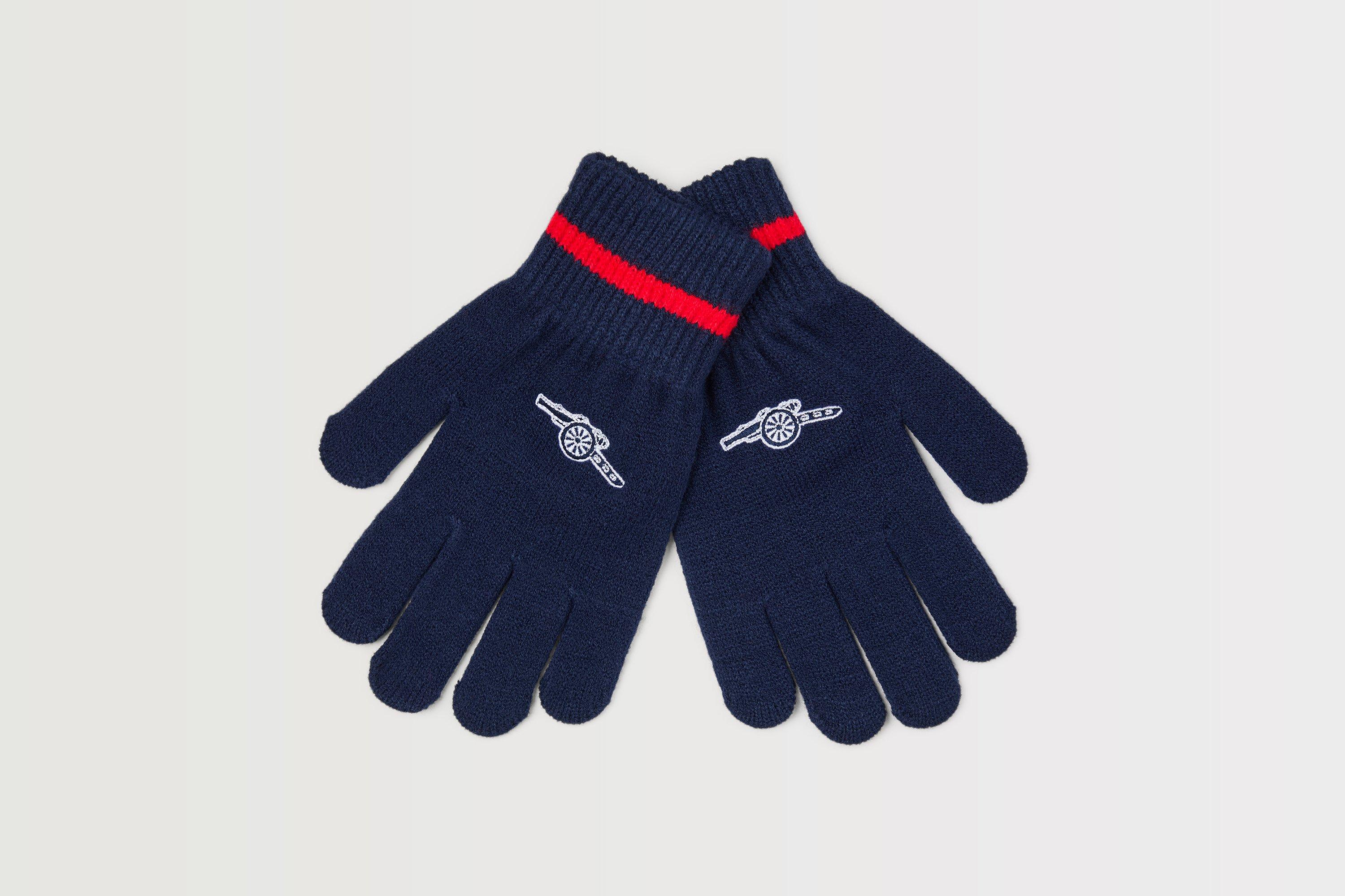 Arsenal Kids Navy Cannon Gloves