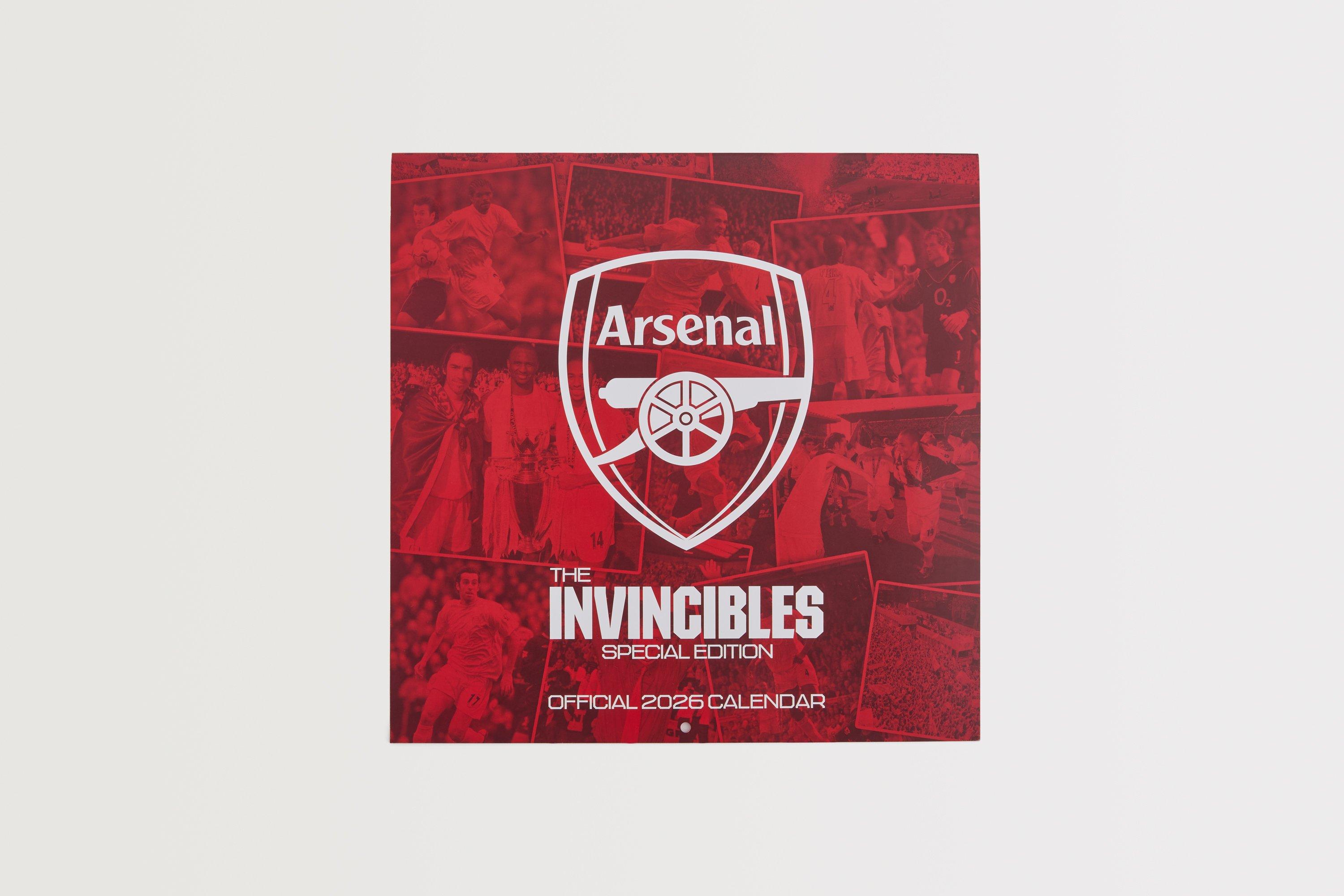 Arsenal Invincibles 2026 Square Calendar