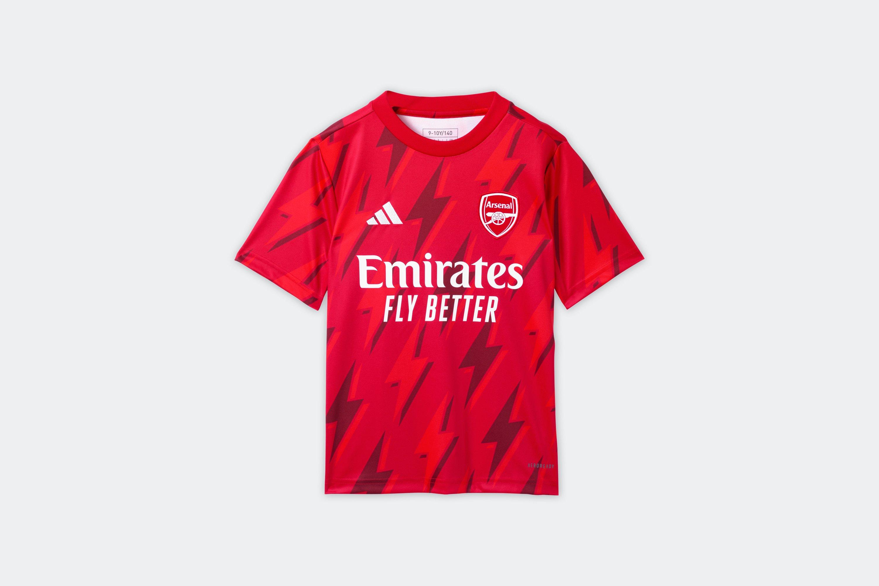 Arsenal 2022-23 Adidas Pre Match Shirt » The Kitman