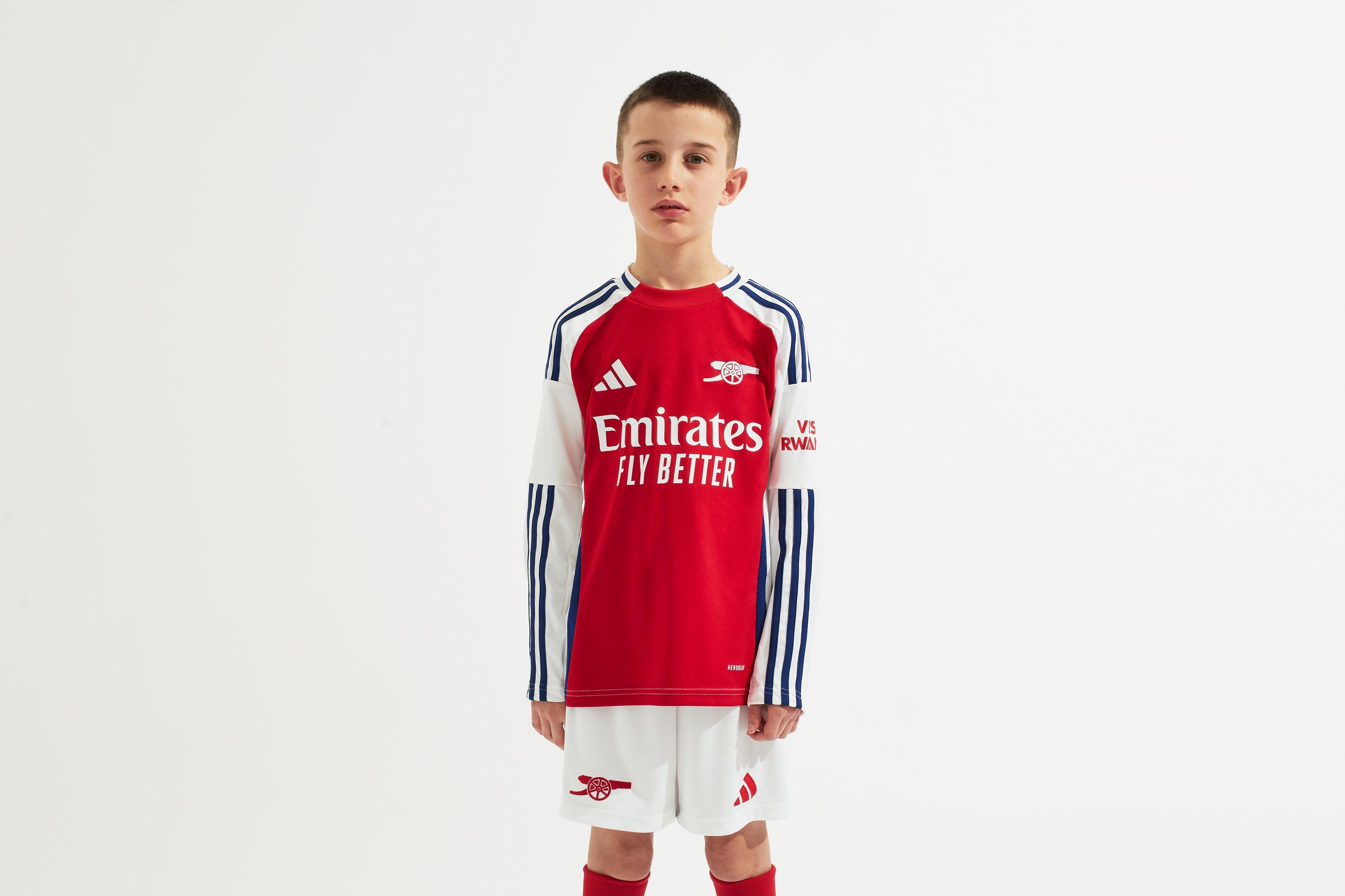 Arsenal adidas Kids 24/25 Home Long Sleeved Shirt