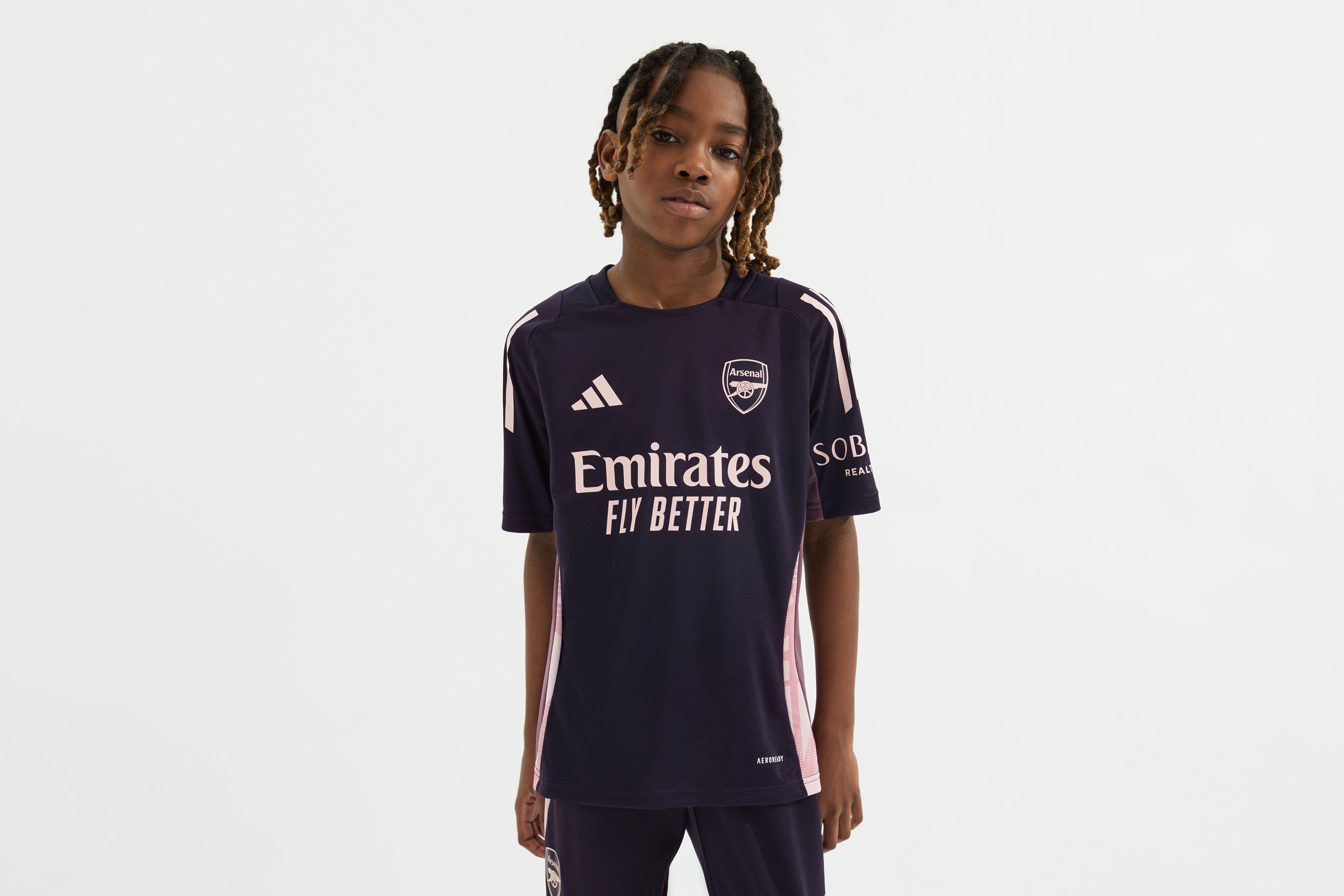 Arsenal adidas Kids 24/25 Aurora Black Training Shirt