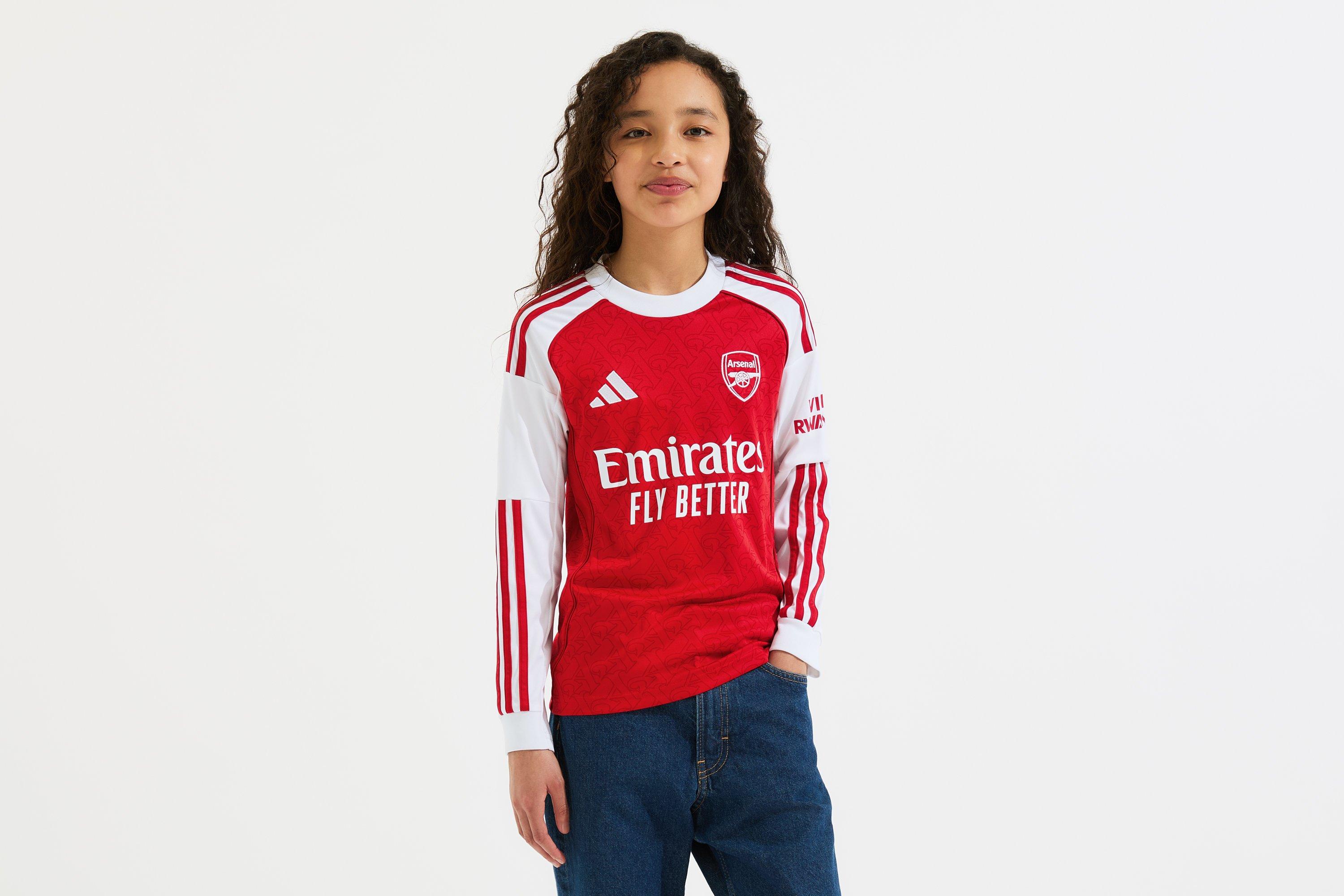 Arsenal adidas Kids 25/26 Long Sleeved Home Shirt