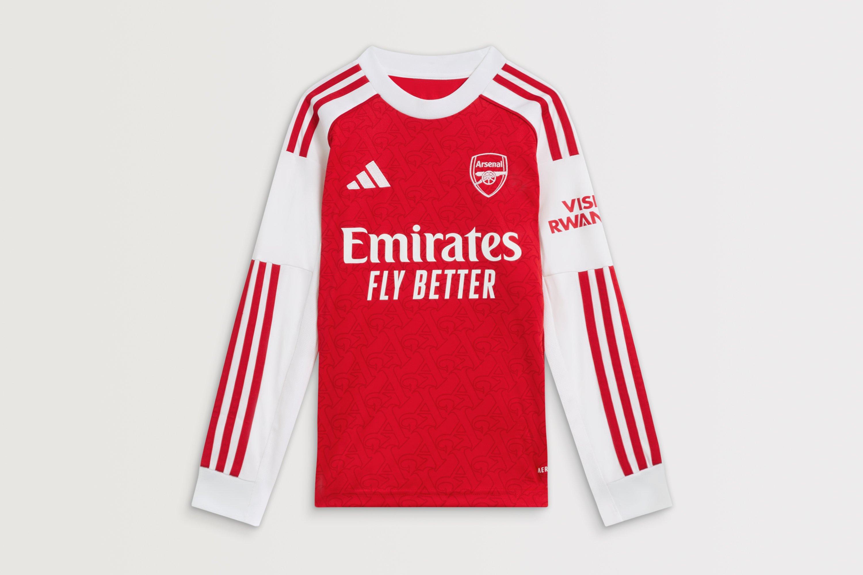 Arsenal adidas Kids 25/26 Long Sleeved Home Shirt