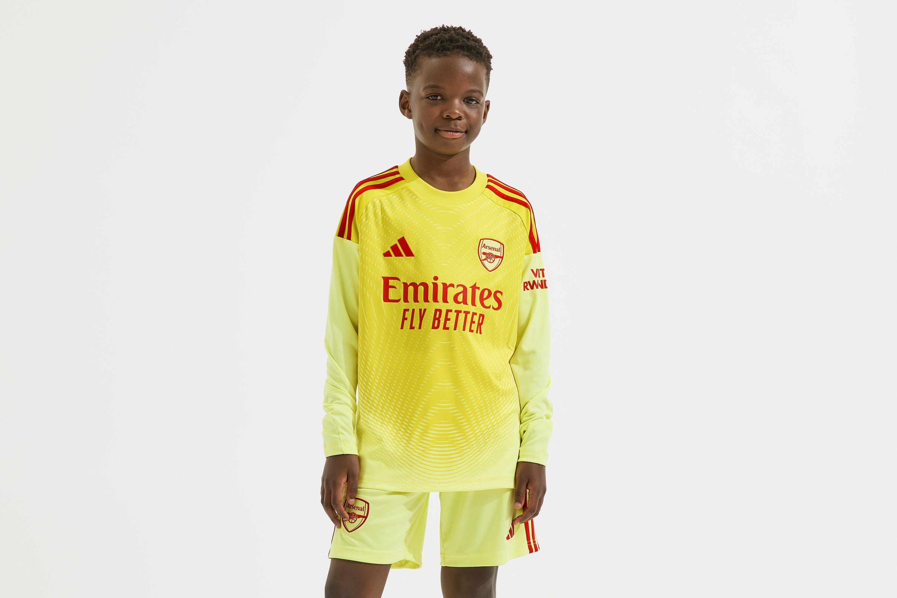Arsenal adidas Kids 25/26 Long Sleeved Home Goalkeeper Shirt