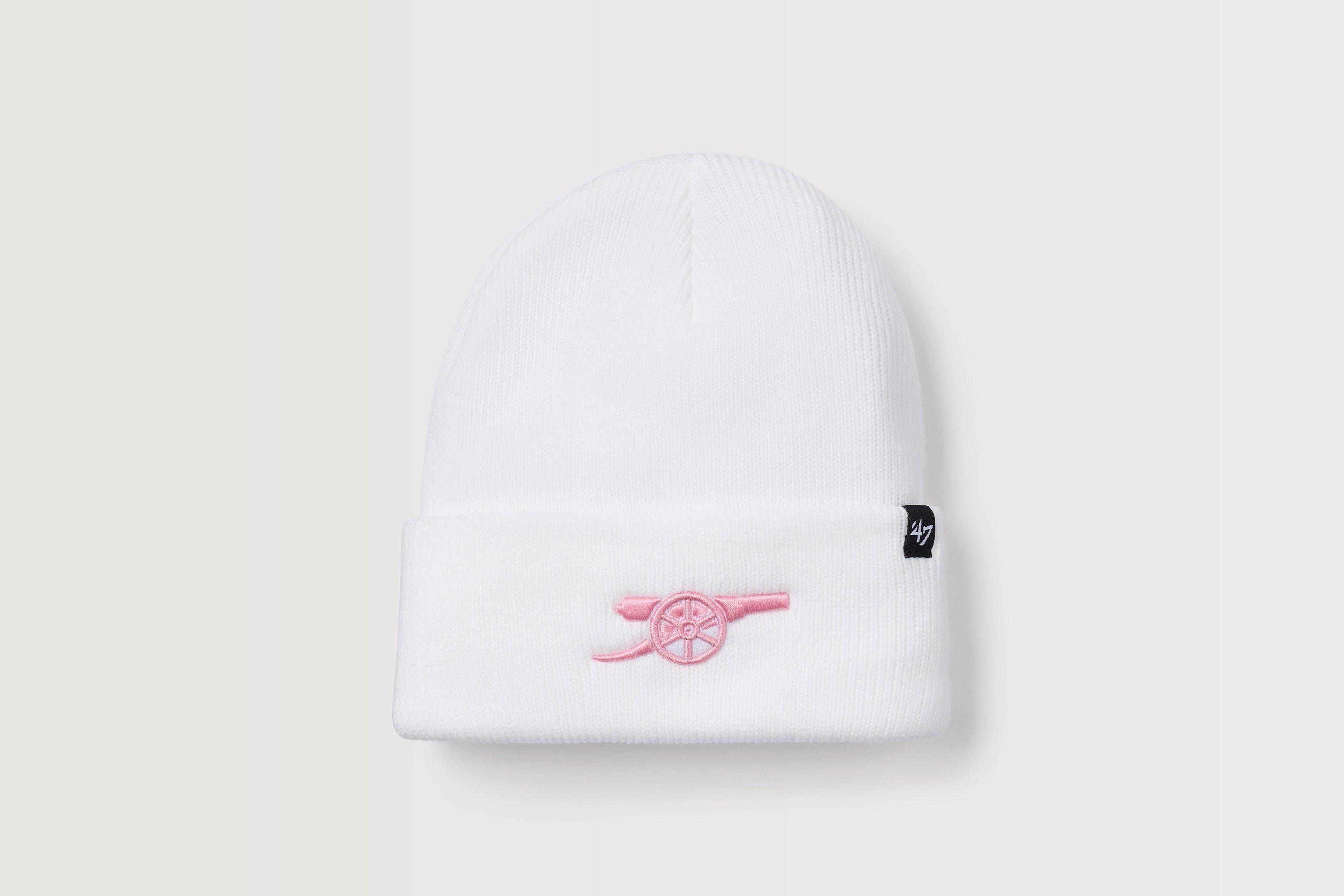 Arsenal Kids 47 White Cannon Beanie