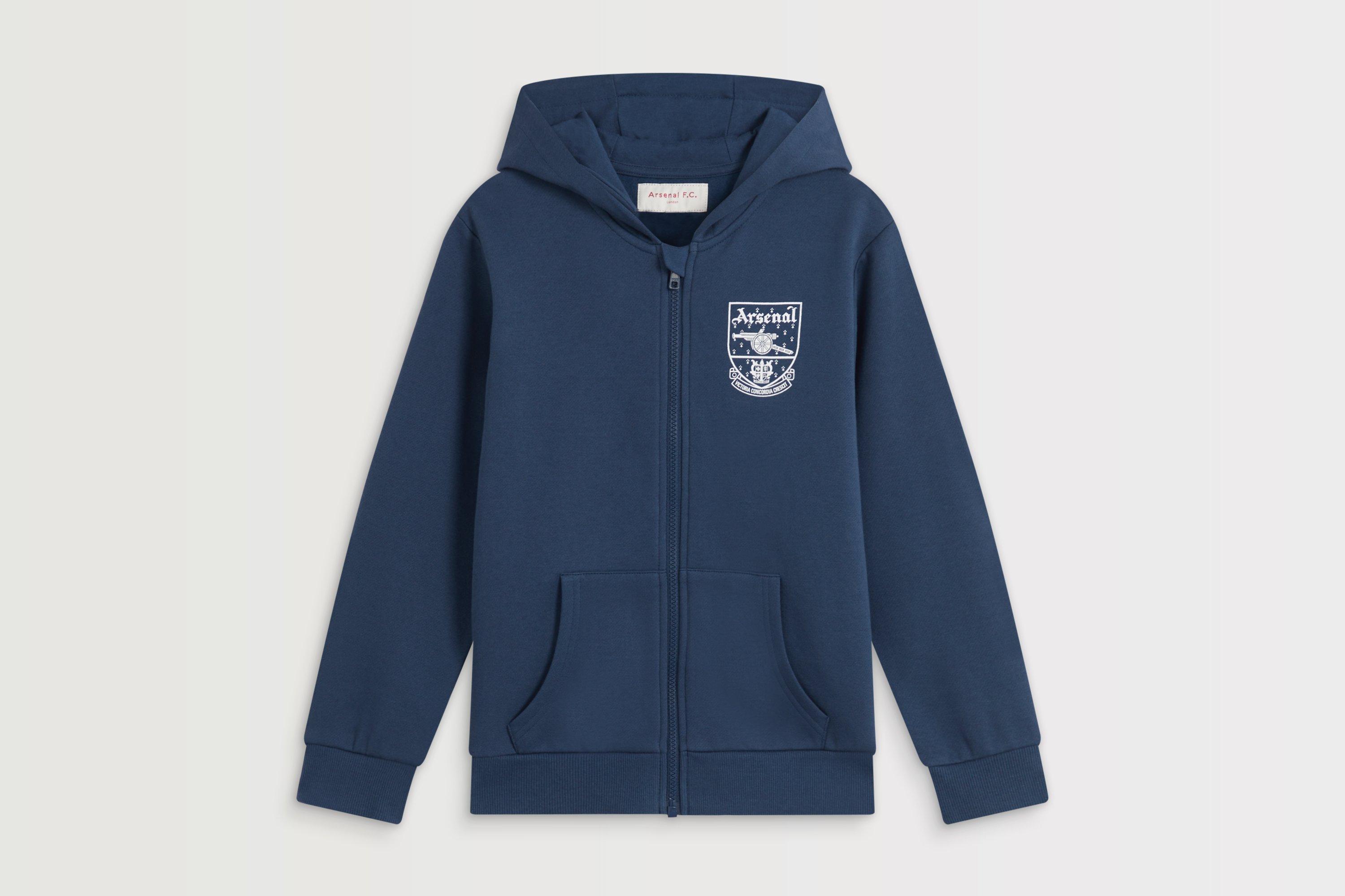 Arsenal Kids Navy Concordia Zip Hoodie