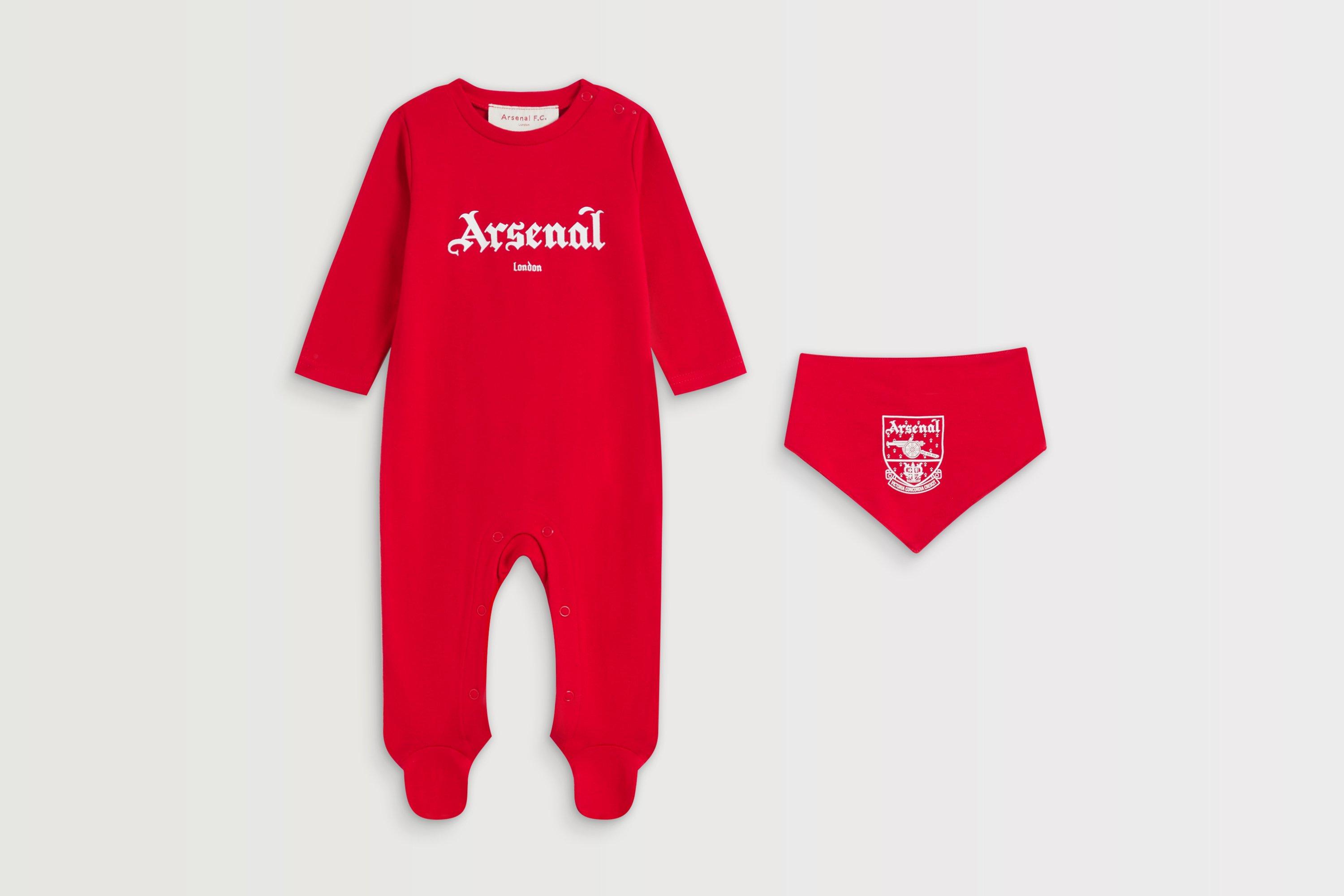 Arsenal Baby Red Concordia 2pc Sleepsuit Set