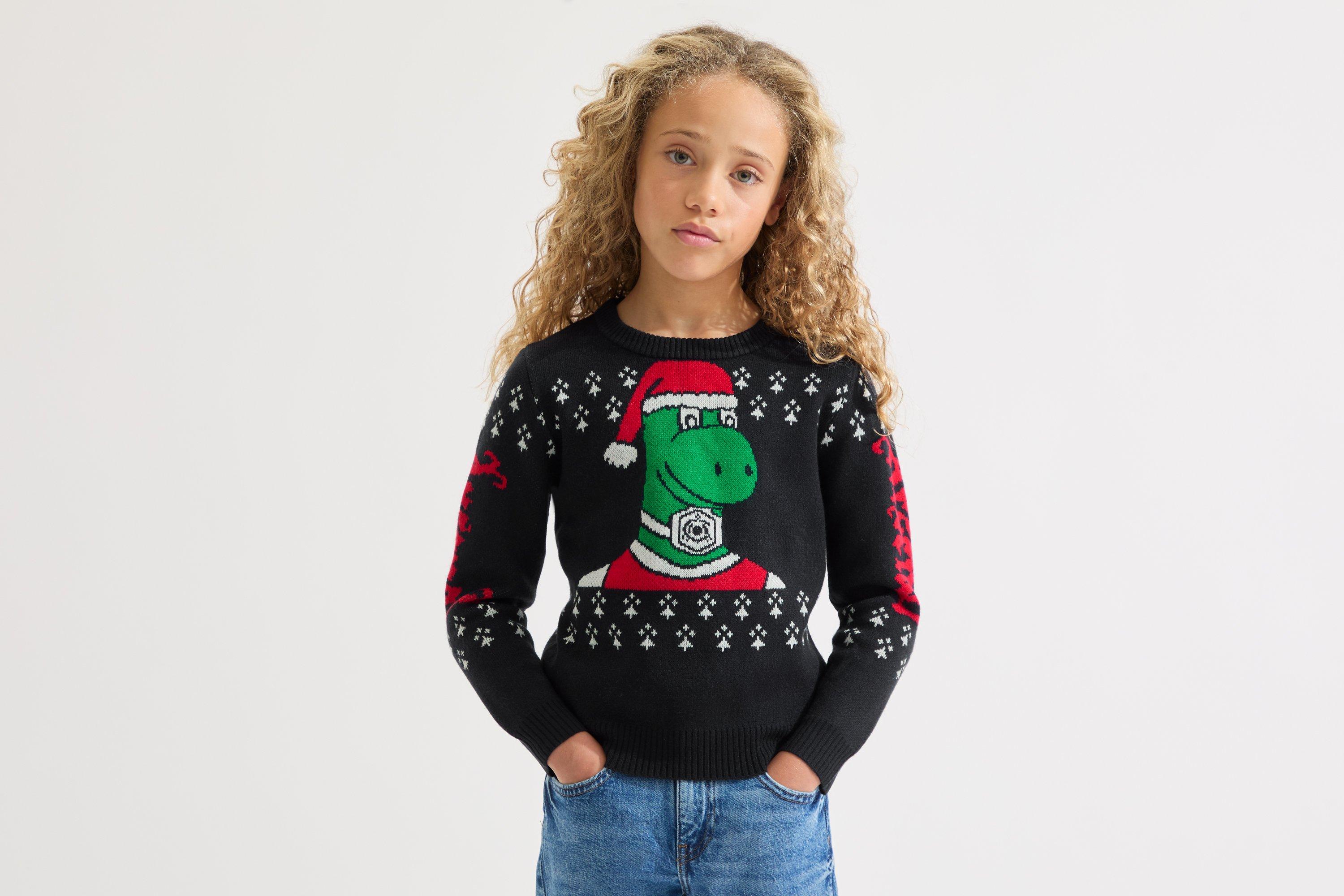 Arsenal Kids Gunnersaurus Christmas Jumper