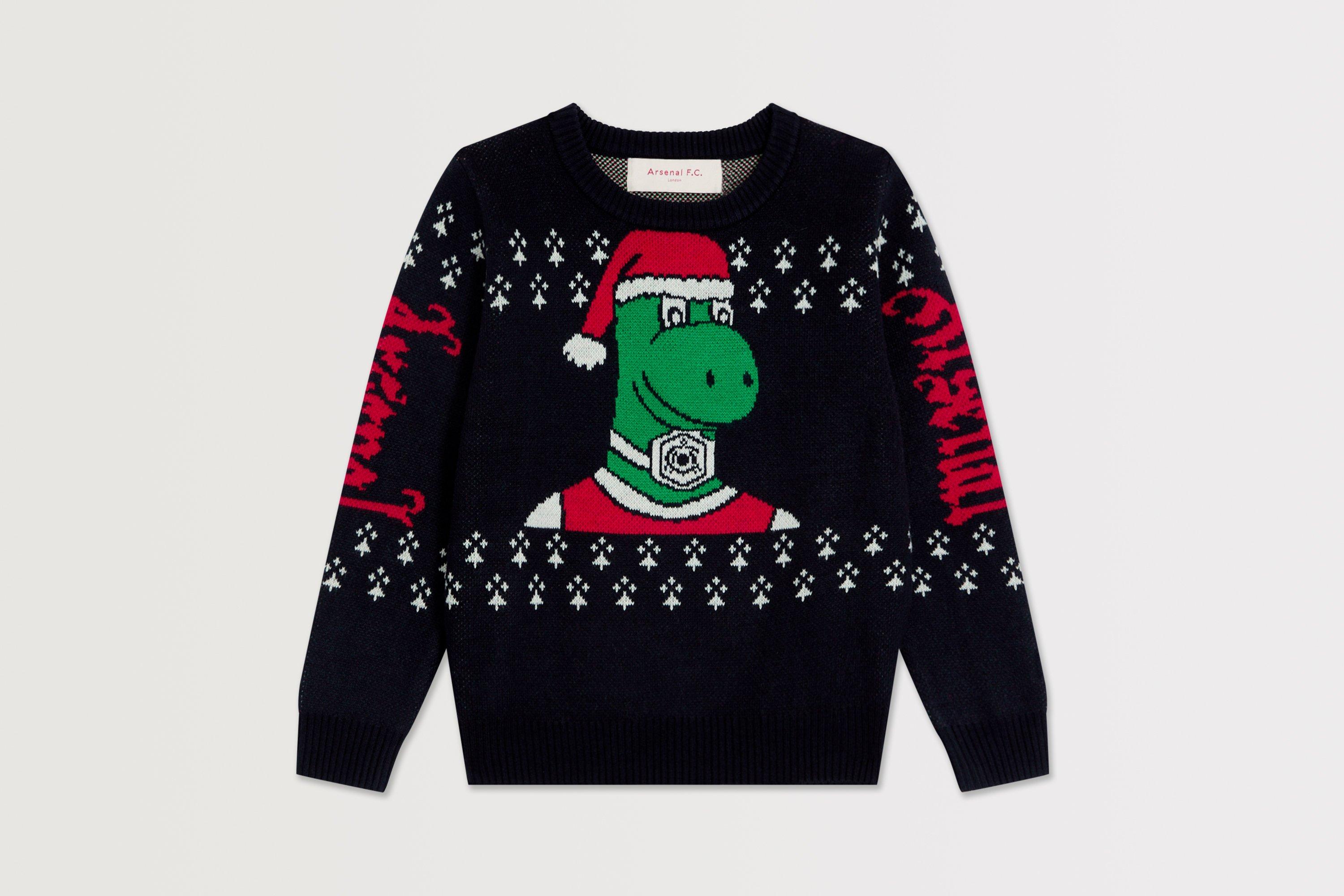 Arsenal Kids Gunnersaurus Christmas Jumper