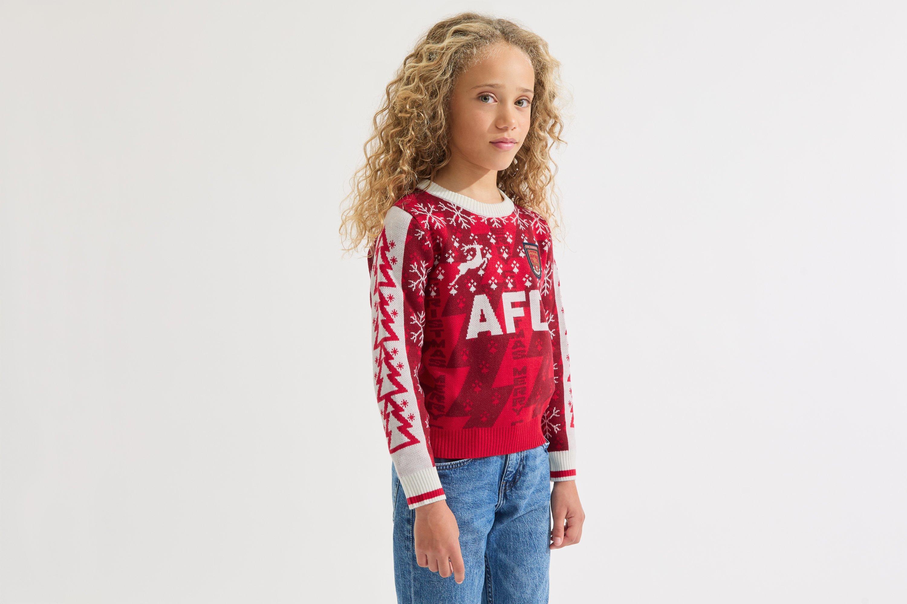 Arsenal Kids Retro Christmas Jumper