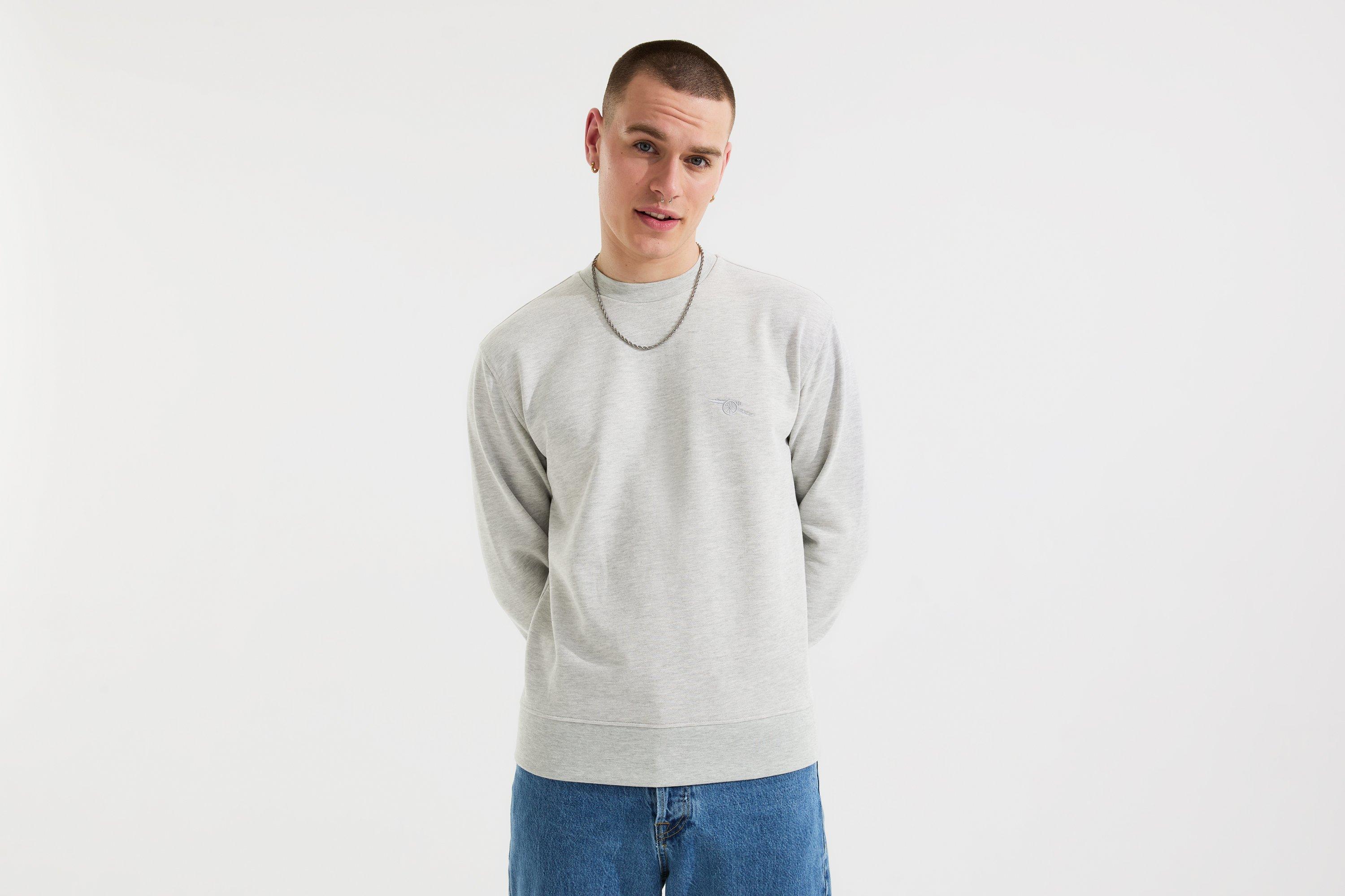 Arsenal Essentials Grey Cannon Sweatshirt